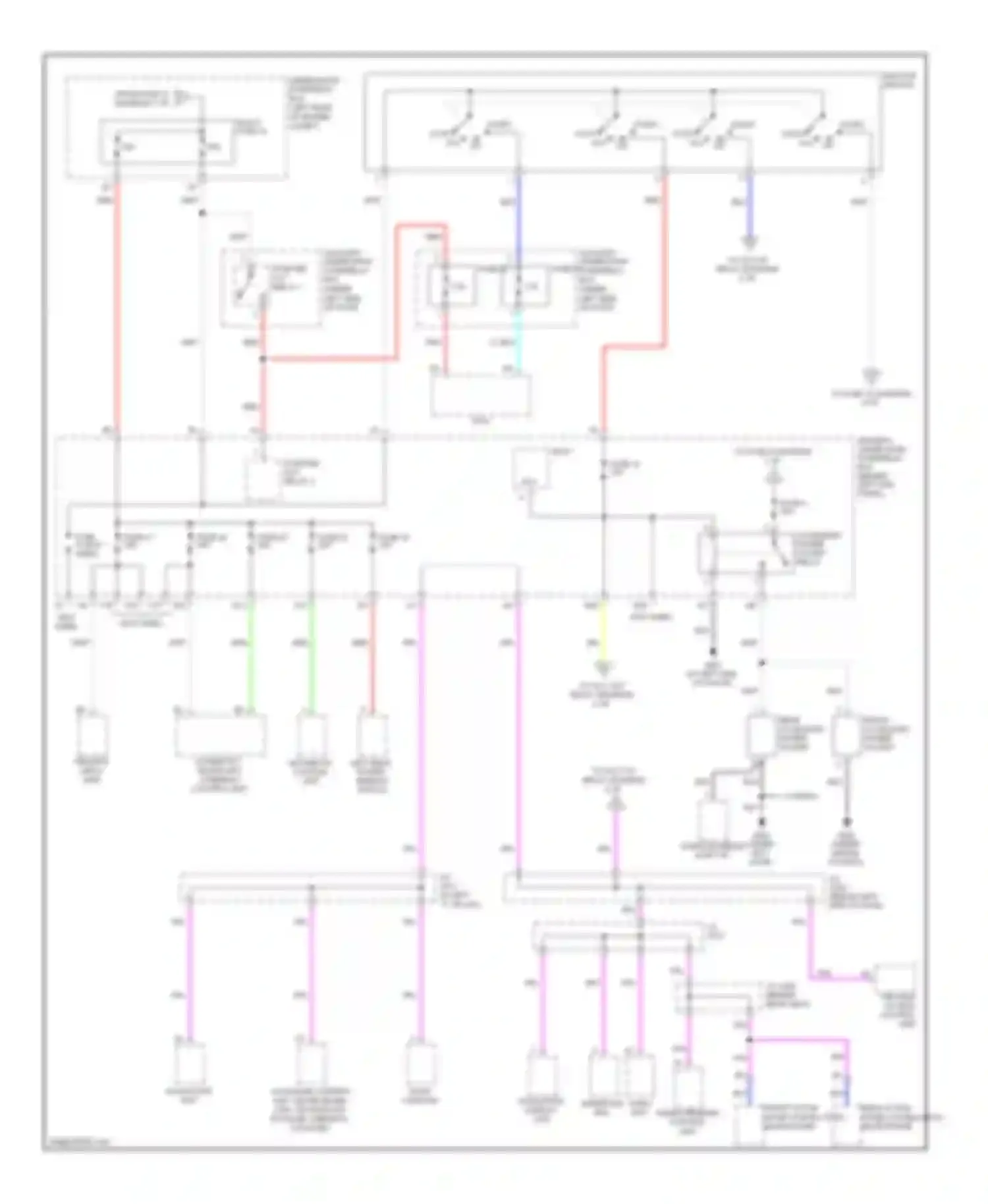 RL Acura II facelift (2008-2012): Power distribution circuit (2 of 6)