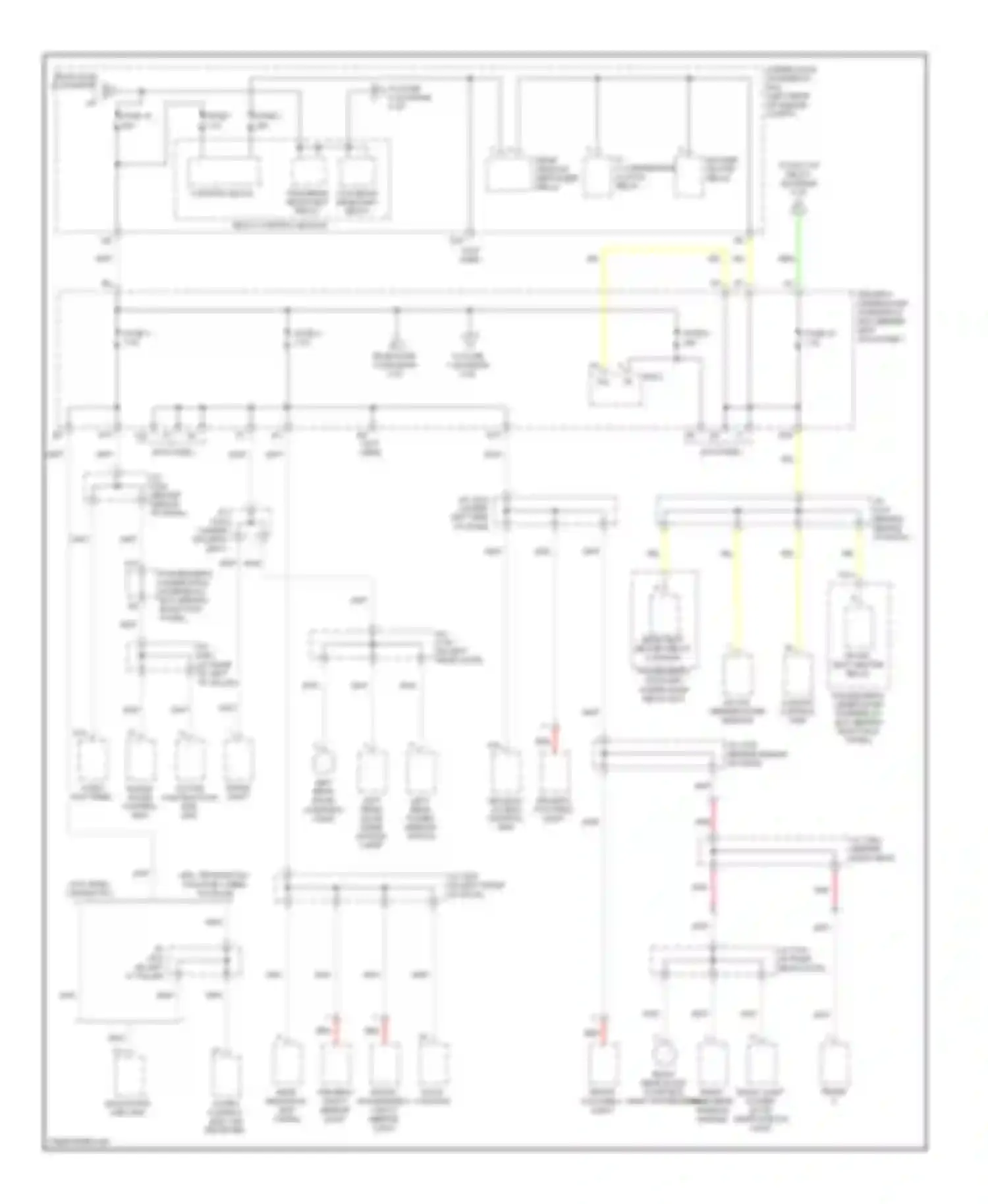 RL Acura II facelift (2008-2012): Power distribution circuit (3 of 6)