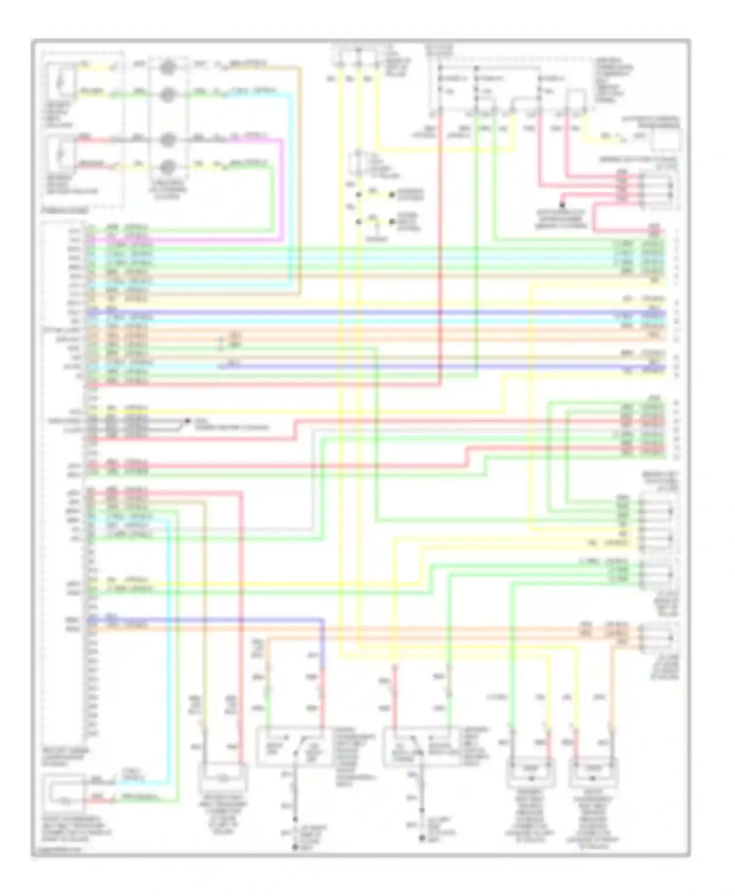 RL Acura II facelift (2008-2012): Supplemental restraints circuit (1 of 4)