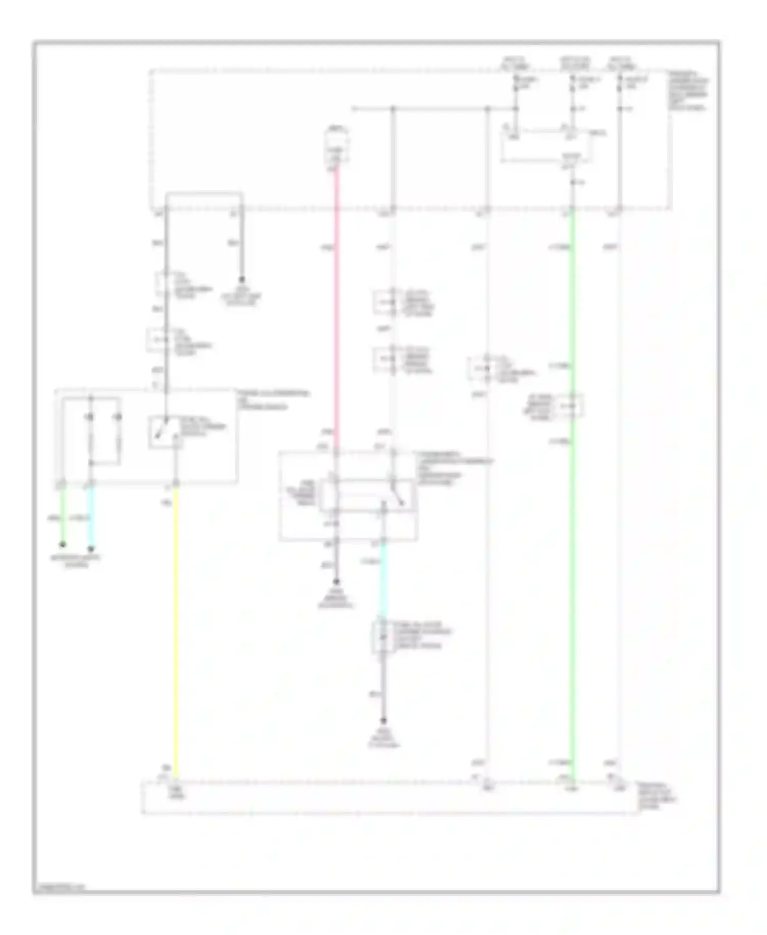 RL Acura II facelift (2008-2012): Fuel door release circuit