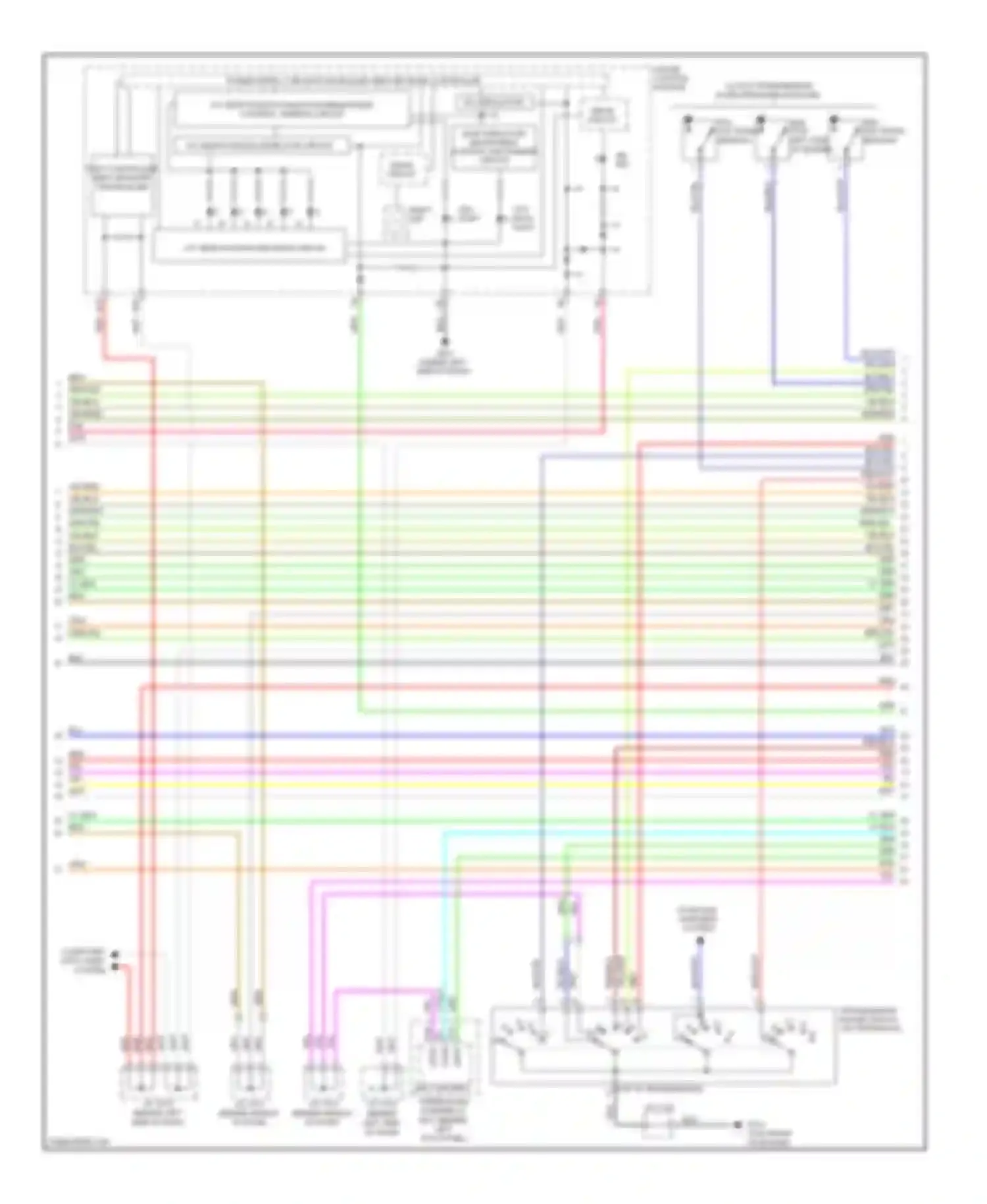 Wiring diagram a/t gear position detection circuit for Acura RL II facelift (2008-2012) (1 of 3)