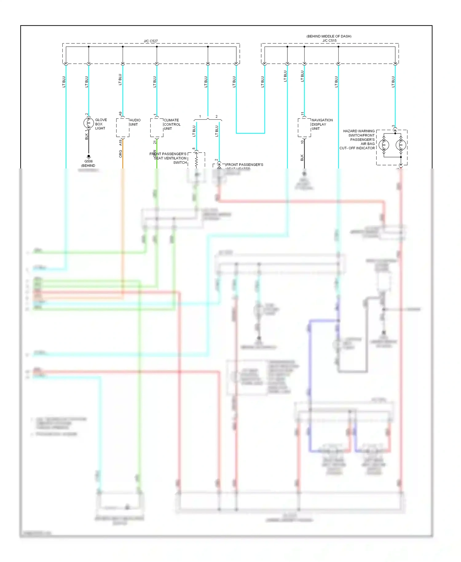 Acura RL II facelift (2008-2012) a/t gear position indicator panel light wiring diagram  (1 of 2)