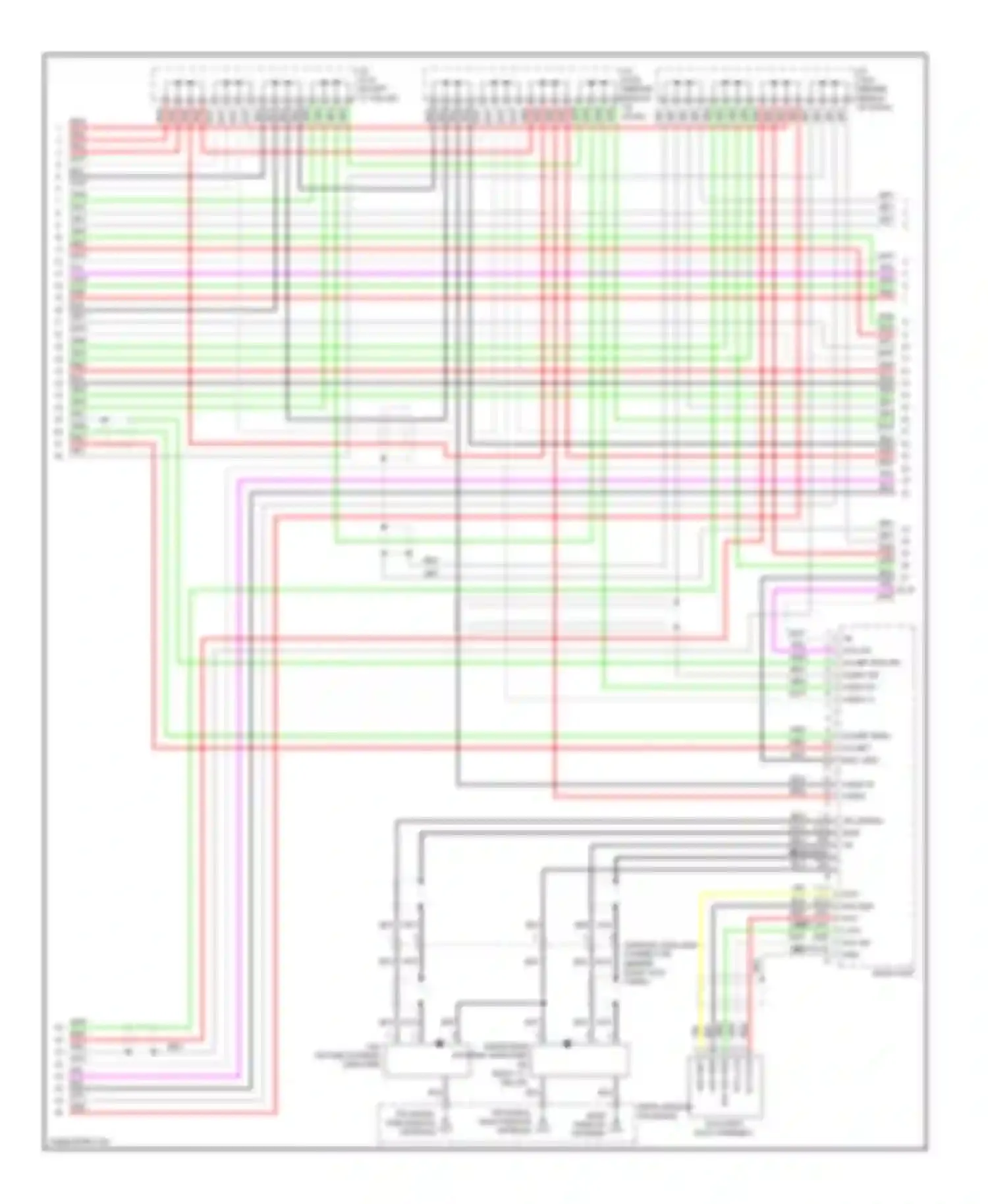 Wiring diagram audio r- audio l- for Acura RL II facelift (2008-2012) (1 of 6)