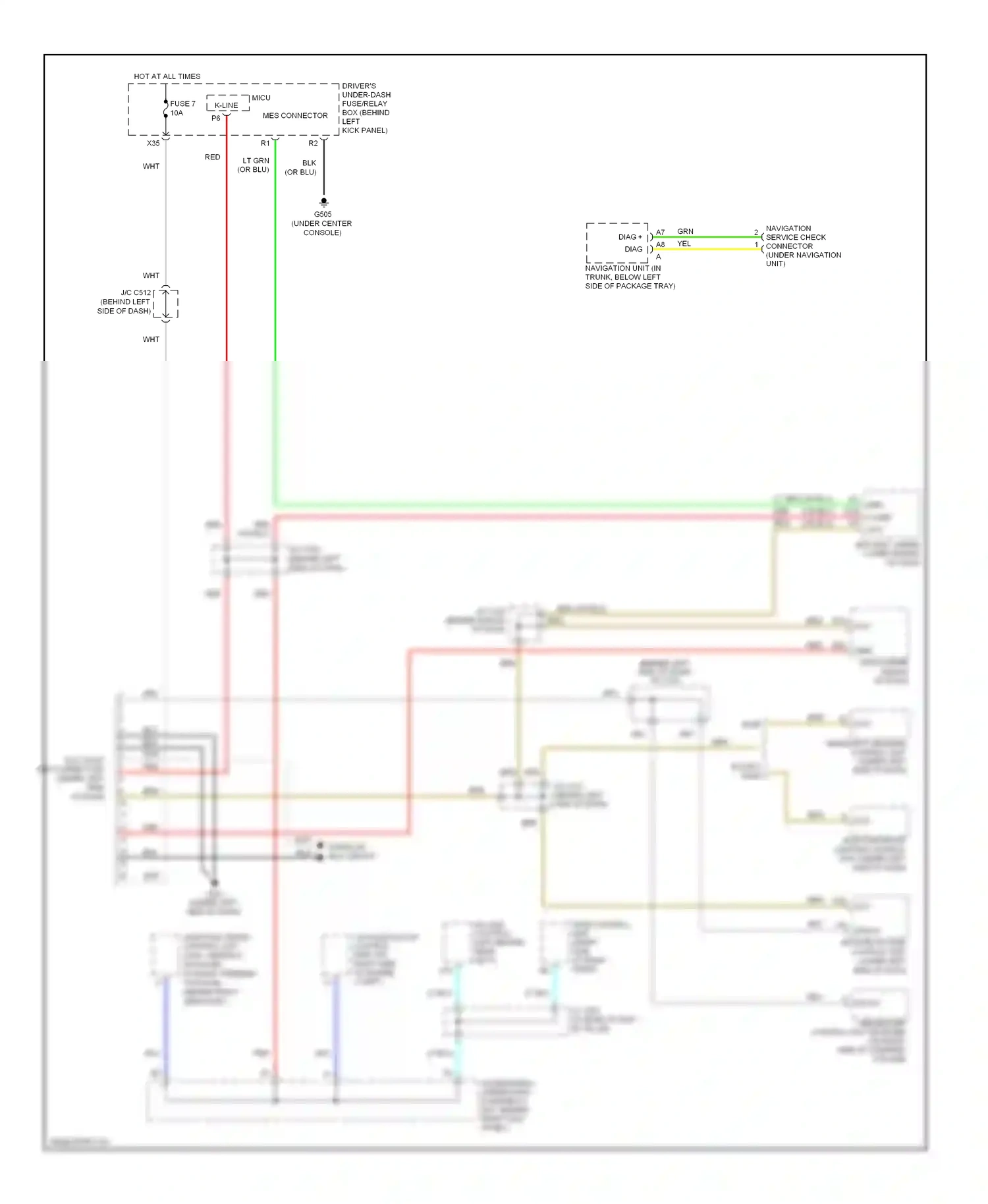 Acura RL II facelift (2008-2012) base wiring diagram  (1 of 13)