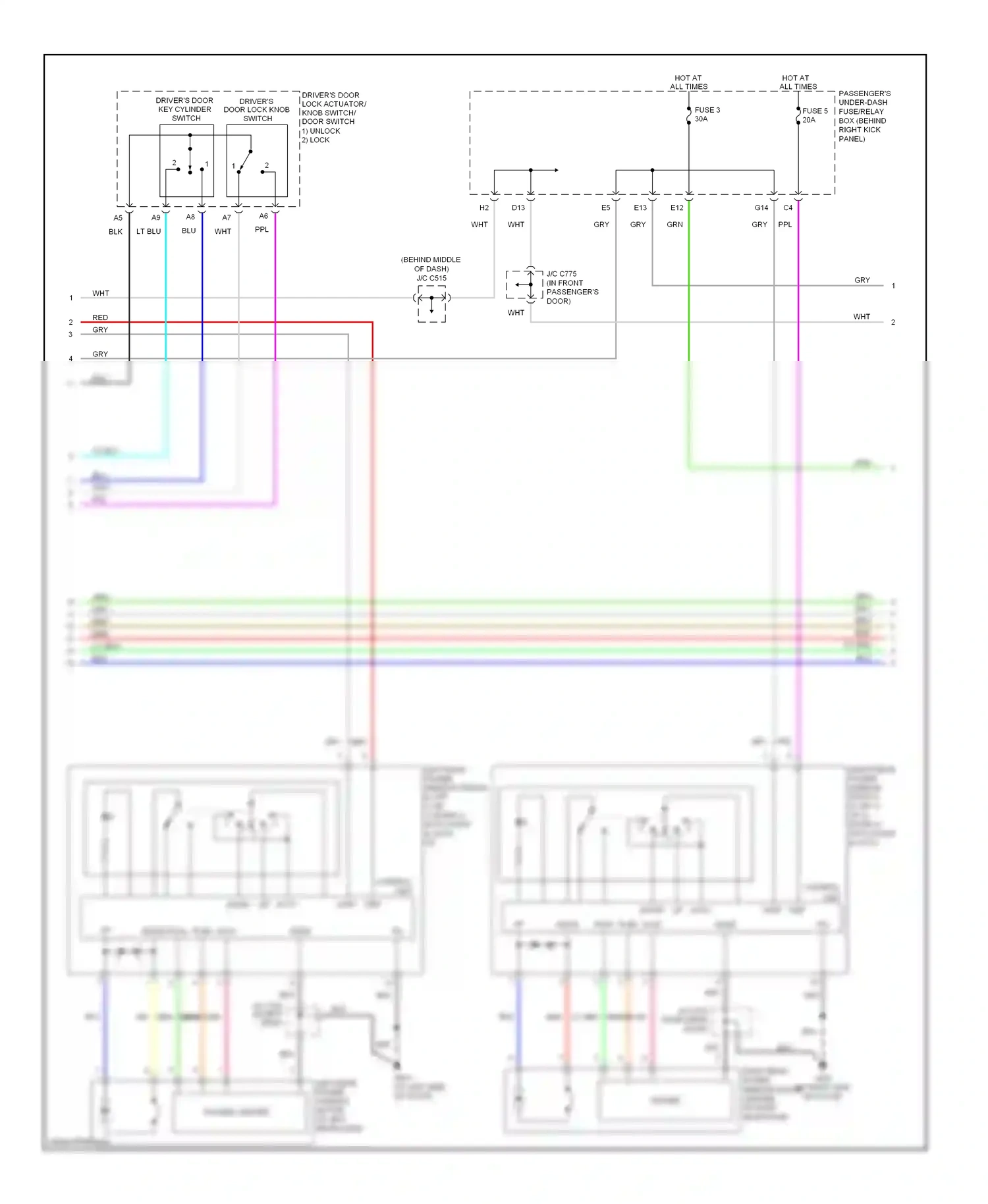 Acura RL II facelift (2008-2012) blu wiring diagram  (75 of 104)
