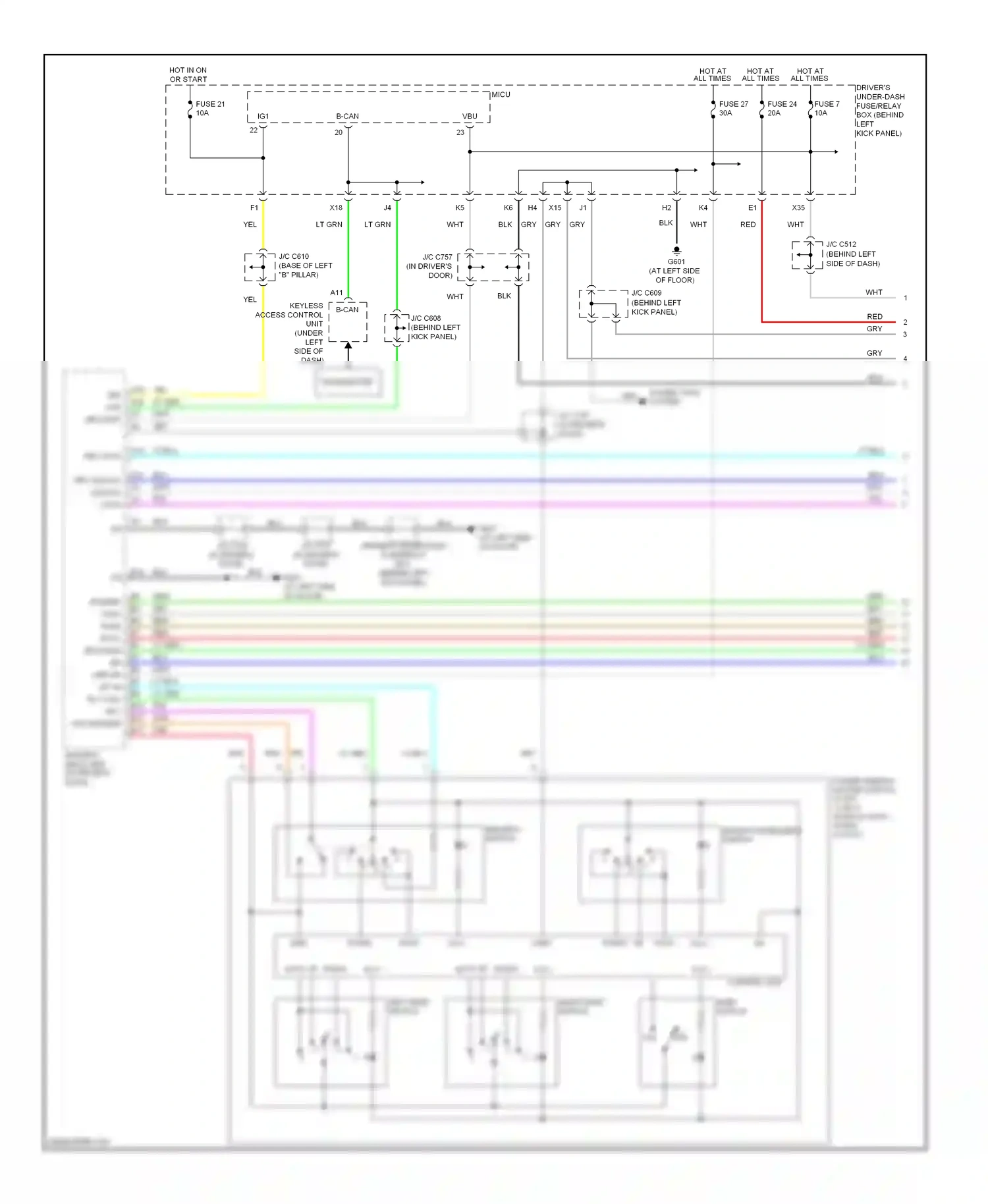 Acura RL II facelift (2008-2012) blu wiring diagram  (74 of 104)