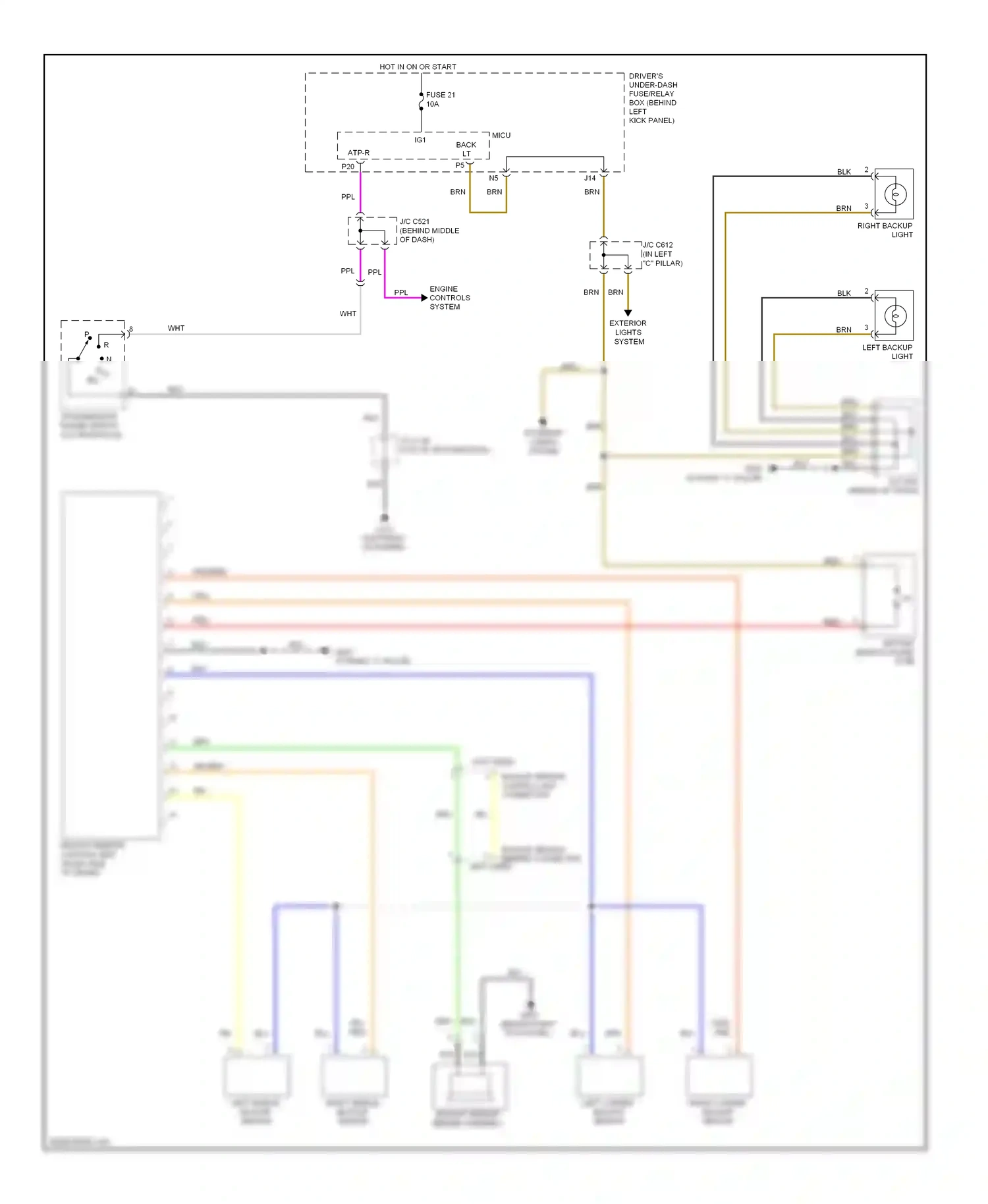 Acura RL II facelift (2008-2012) blu wiring diagram  (56 of 104)