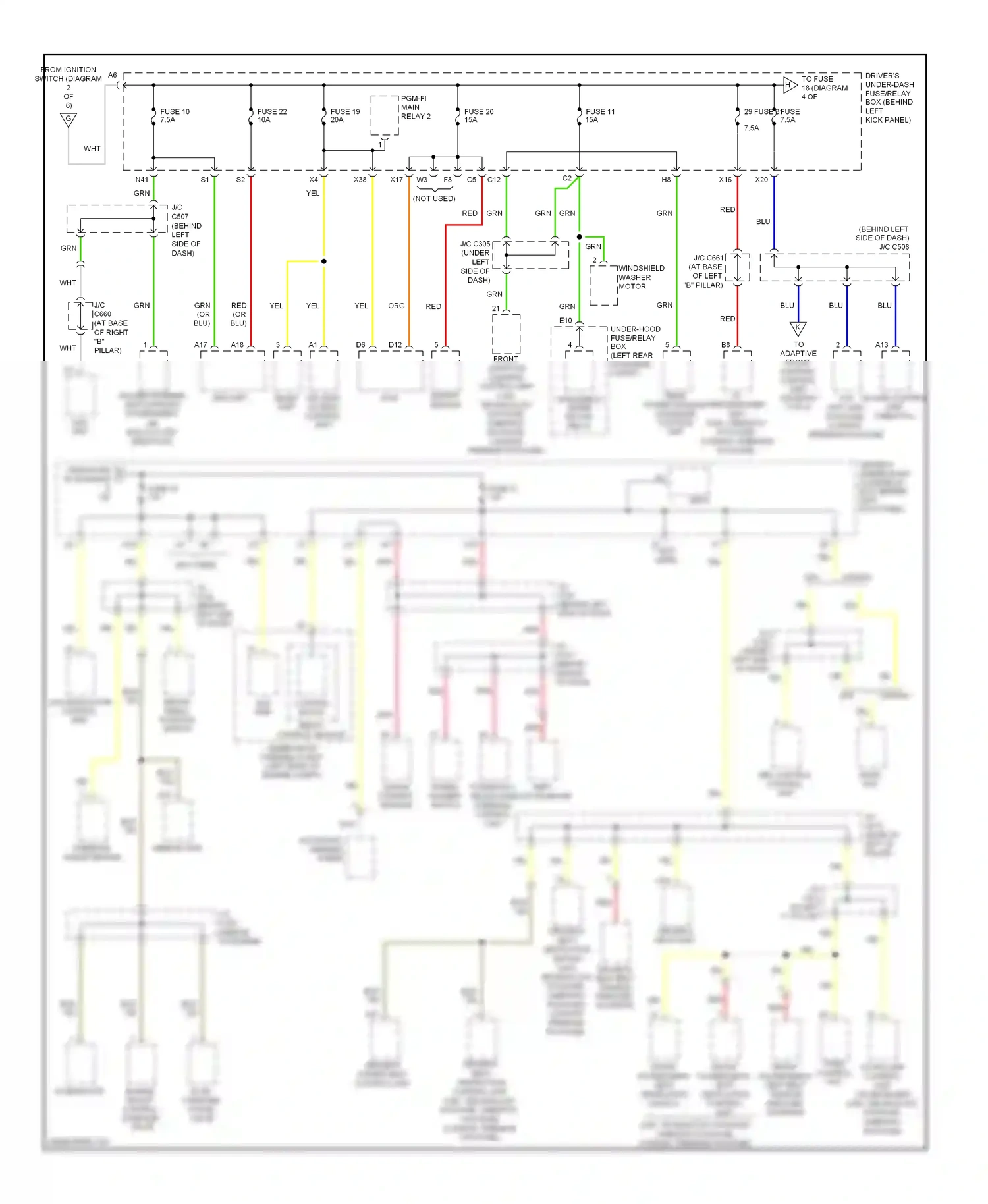 Acura RL II facelift (2008-2012) blu wiring diagram  (59 of 104)