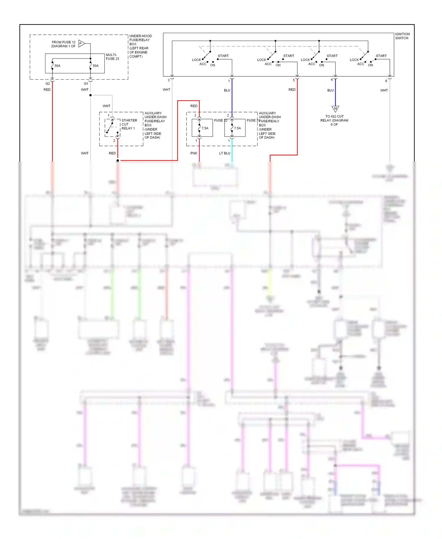 Acura RL II facelift (2008-2012) blu wiring diagram  (58 of 104)