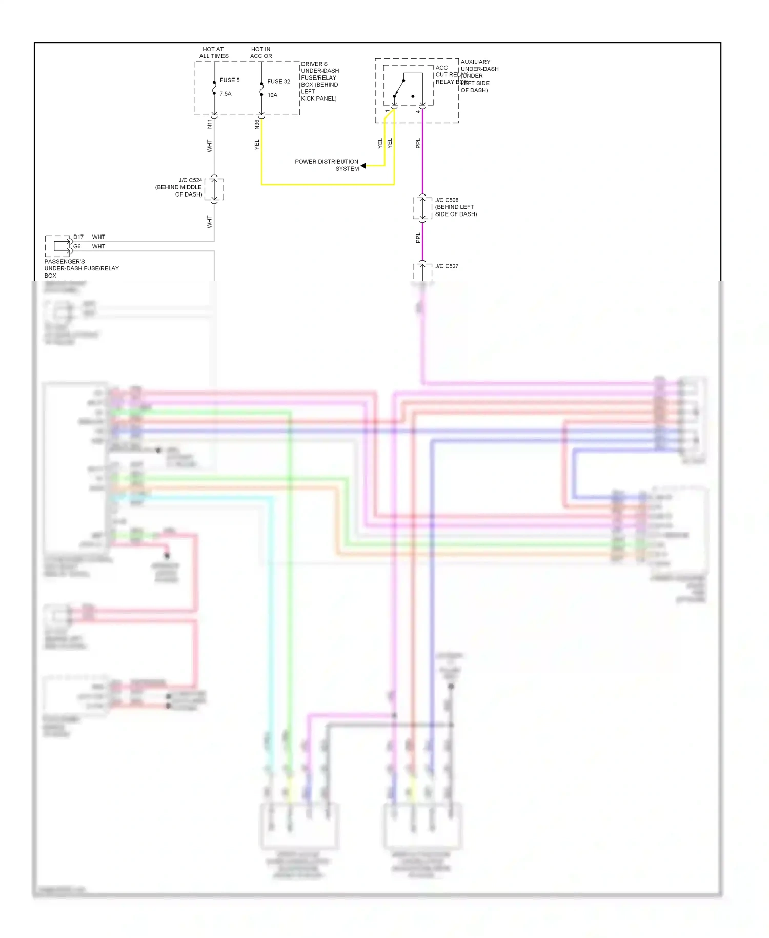 Acura RL II facelift (2008-2012) blu wiring diagram  (71 of 104)
