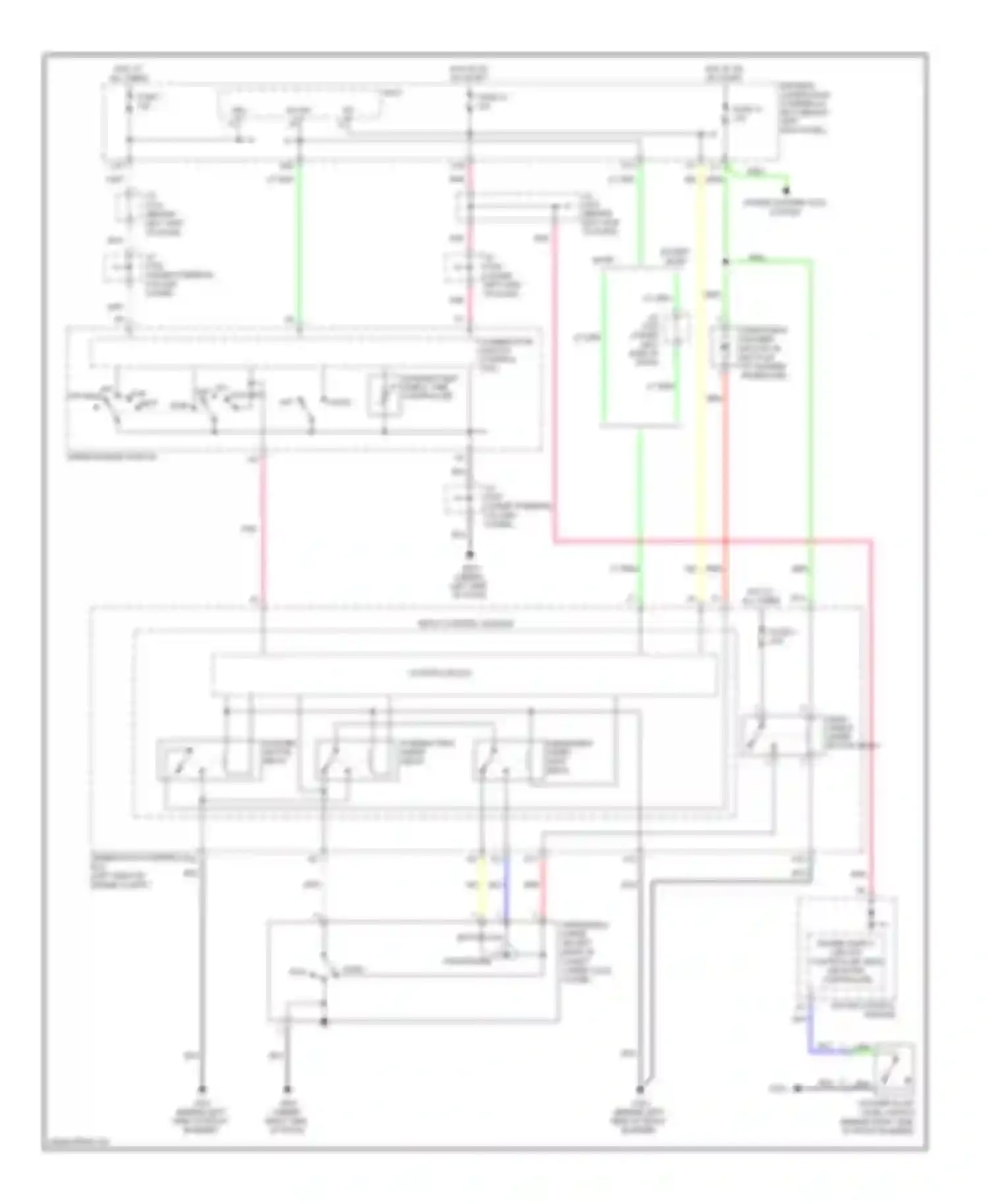Wiring diagram control block for Acura RL II facelift (2008-2012) (11 of 19)