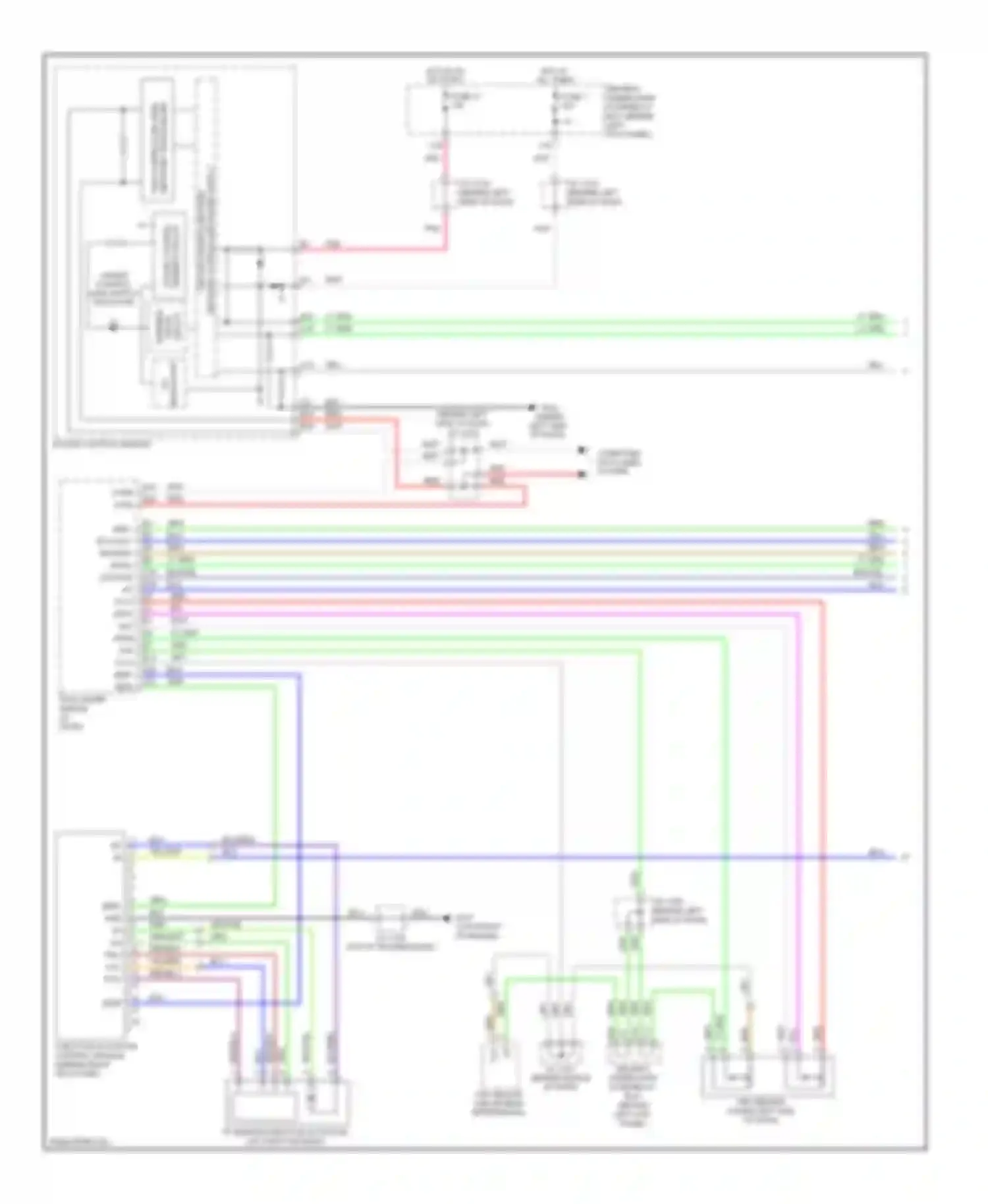 Wiring diagram cruise control main switch indicator for Acura RL II facelift (2008-2012) (1 of 1)