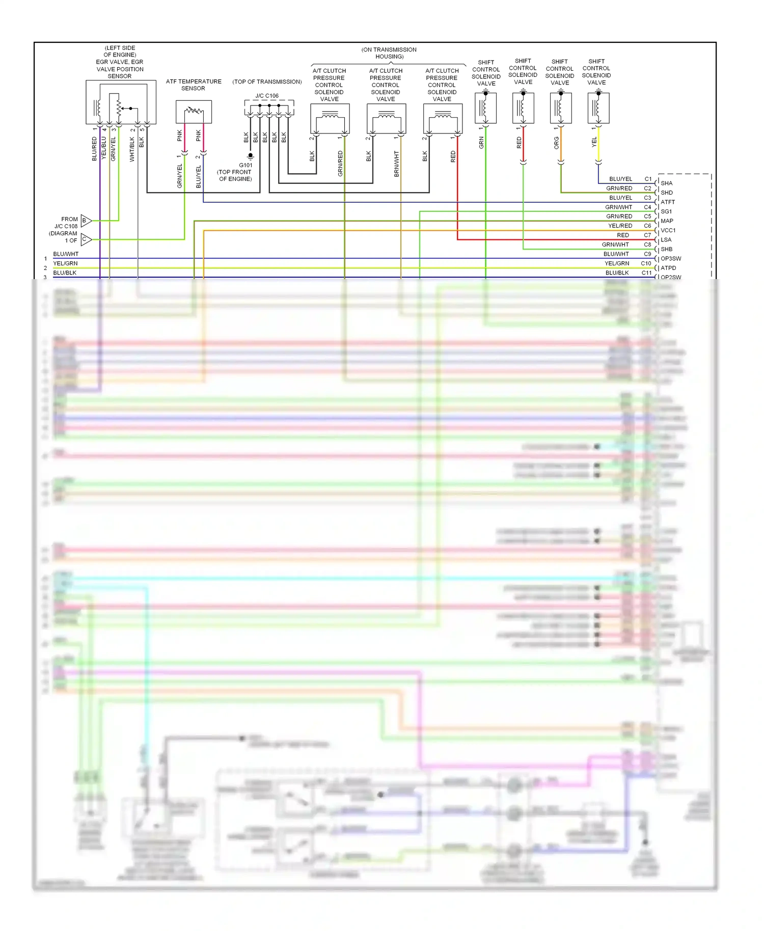 Acura RL II facelift (2008-2012) cruise control system wiring diagram  (4 of 4)