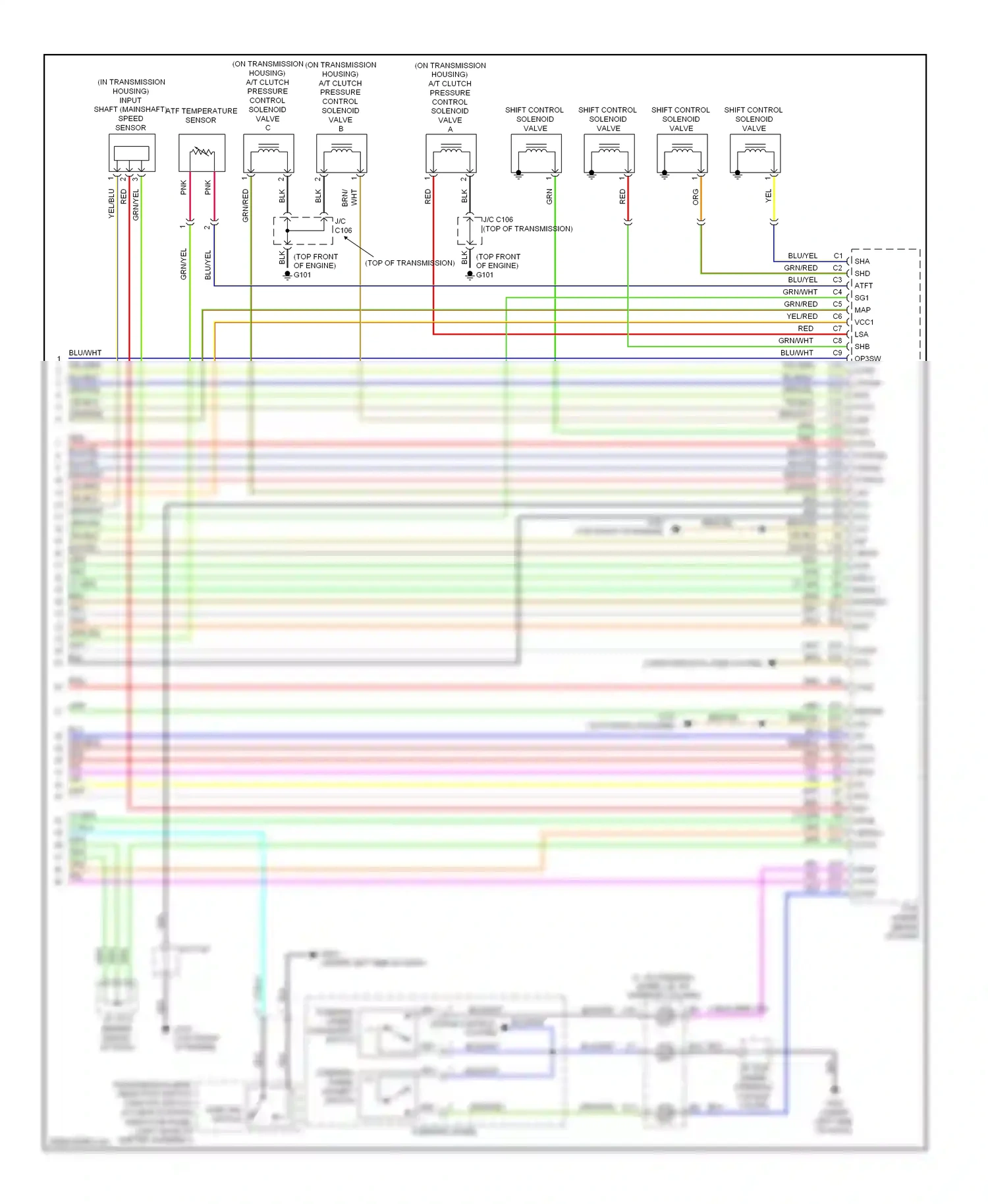 Acura RL II facelift (2008-2012) cruise control system wiring diagram  (1 of 4)