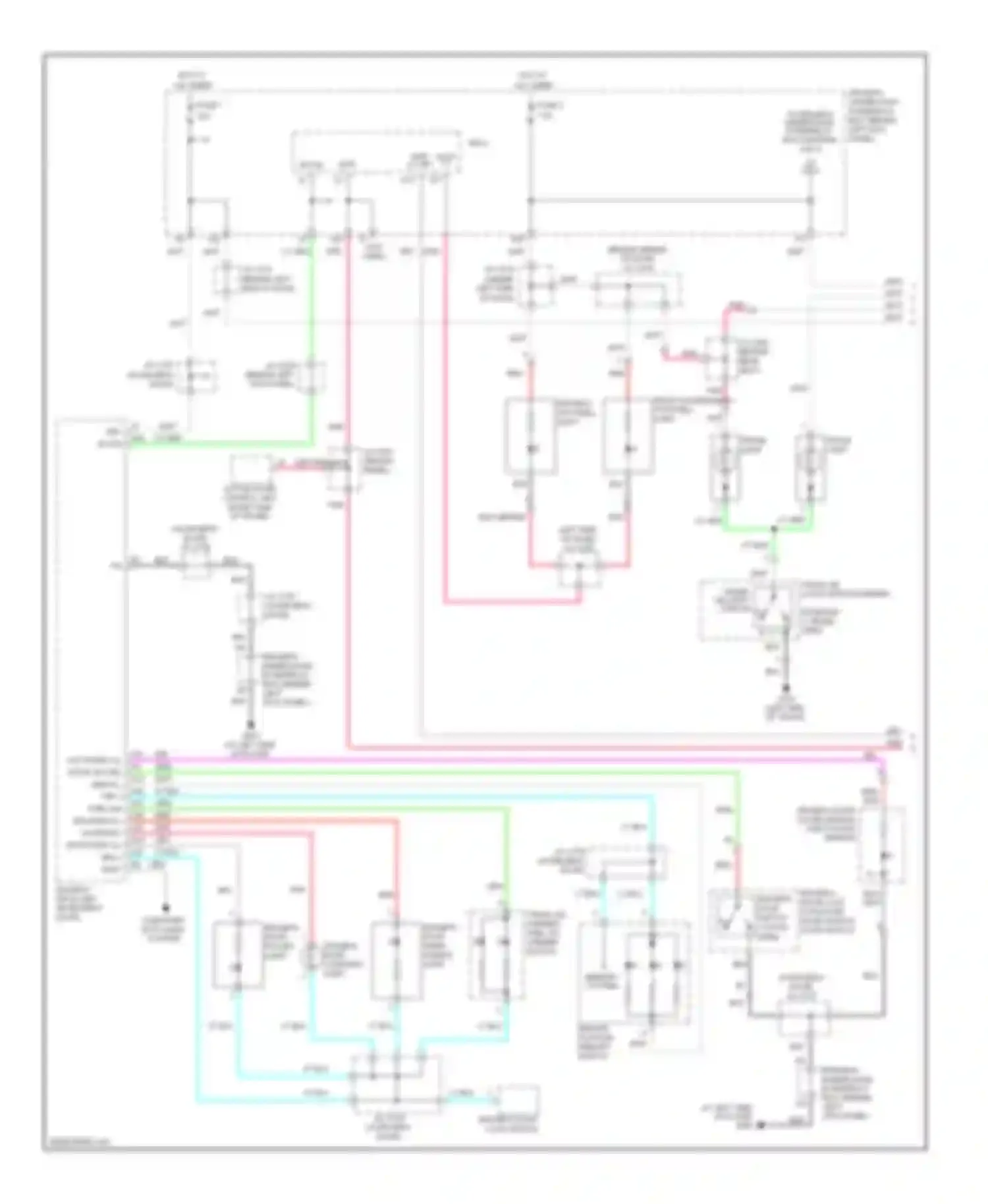 Wiring diagram driver's under-dash for Acura RL II facelift (2008-2012) (1 of 11)