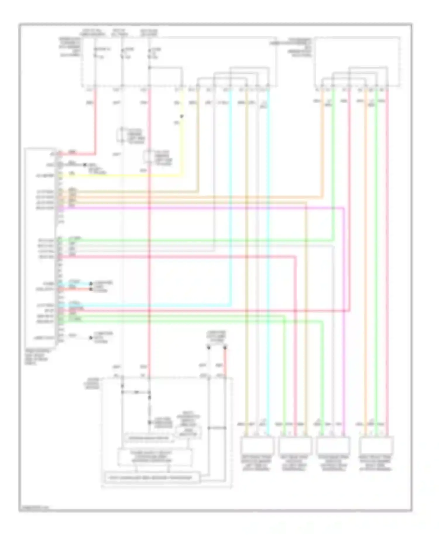 Wiring diagram fuse 15 for Acura RL II facelift (2008-2012) (2 of 2)