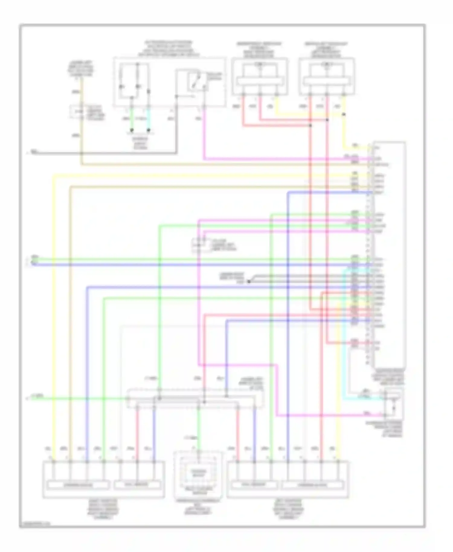 Wiring diagram hall sensor for Acura RL II facelift (2008-2012) (1 of 2)