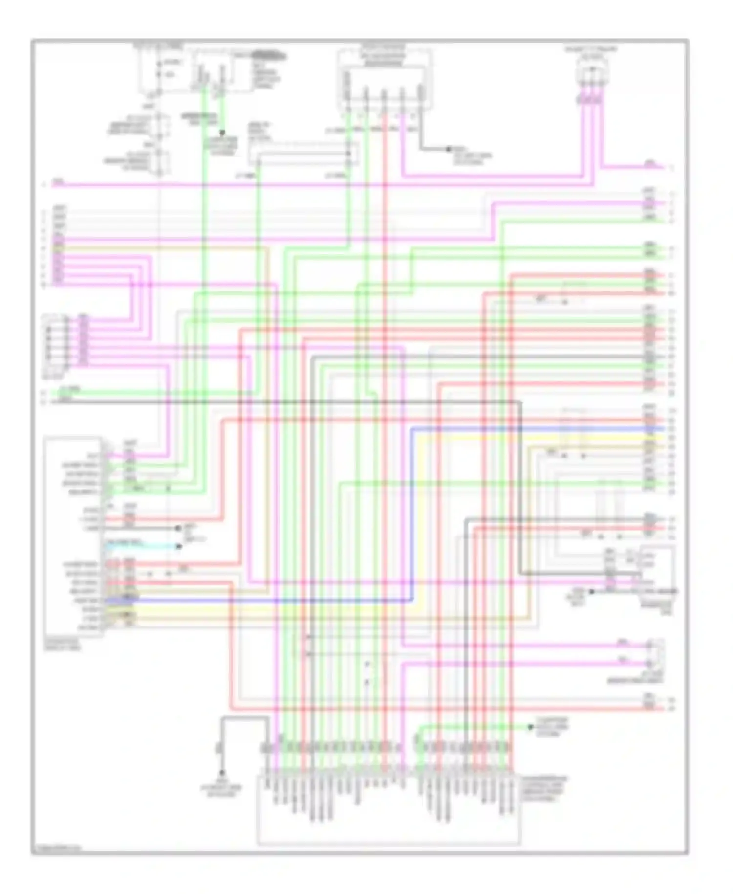 Wiring diagram hip/navi comm sh for Acura RL II facelift (2008-2012) (1 of 4)