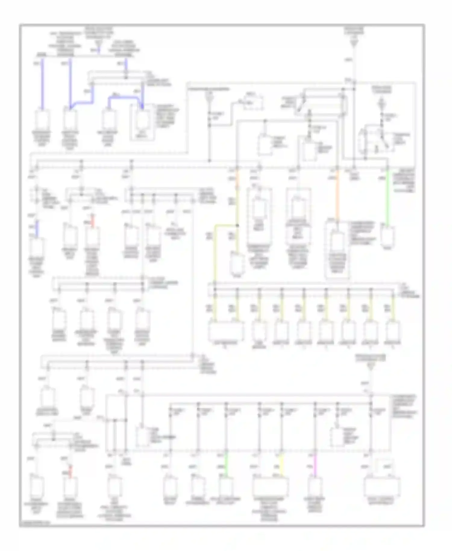 Wiring diagram ignition switch control unit for Acura RL II facelift (2008-2012) (4 of 7)