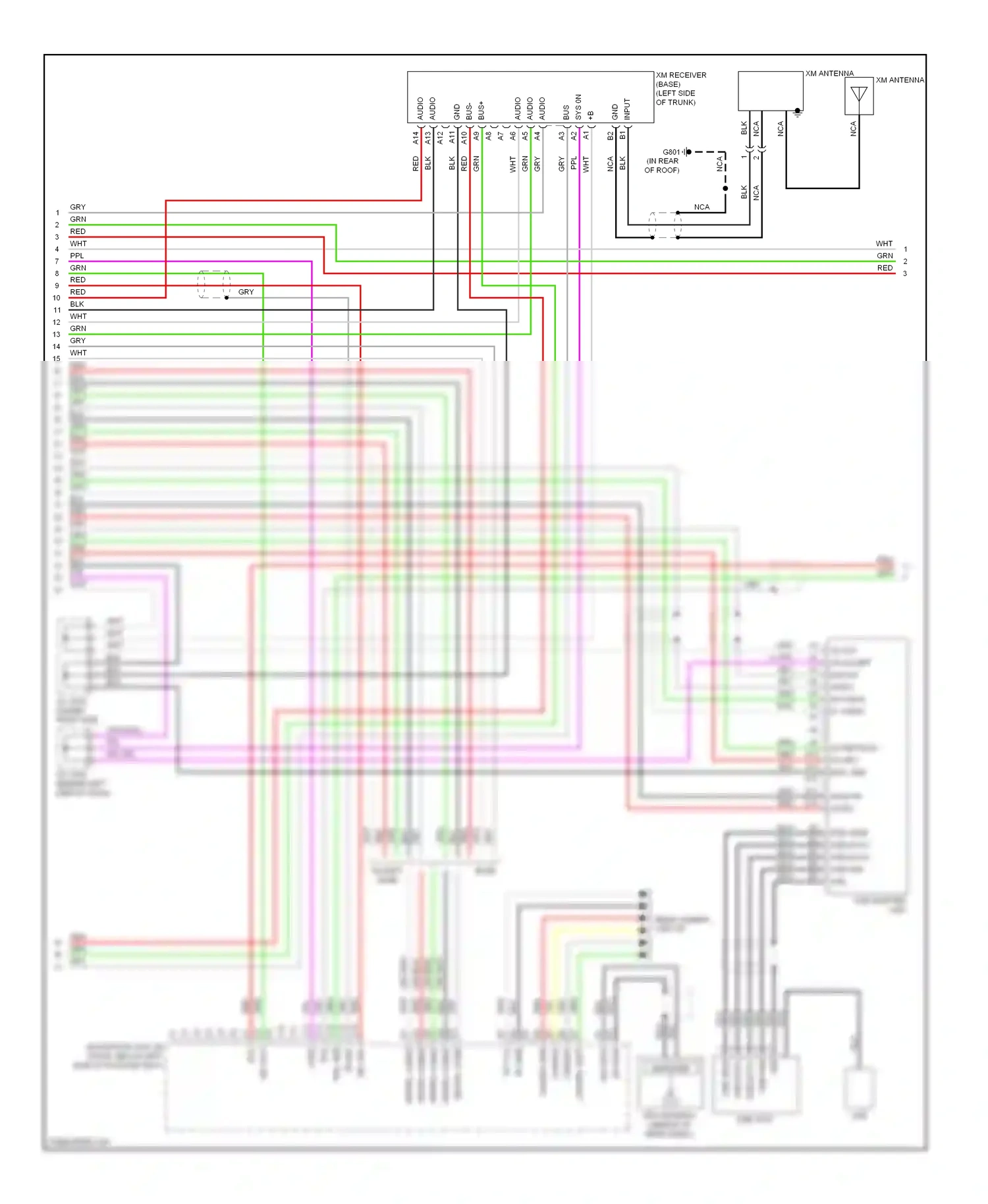 Acura RL II facelift (2008-2012) input wiring diagram  (2 of 4)