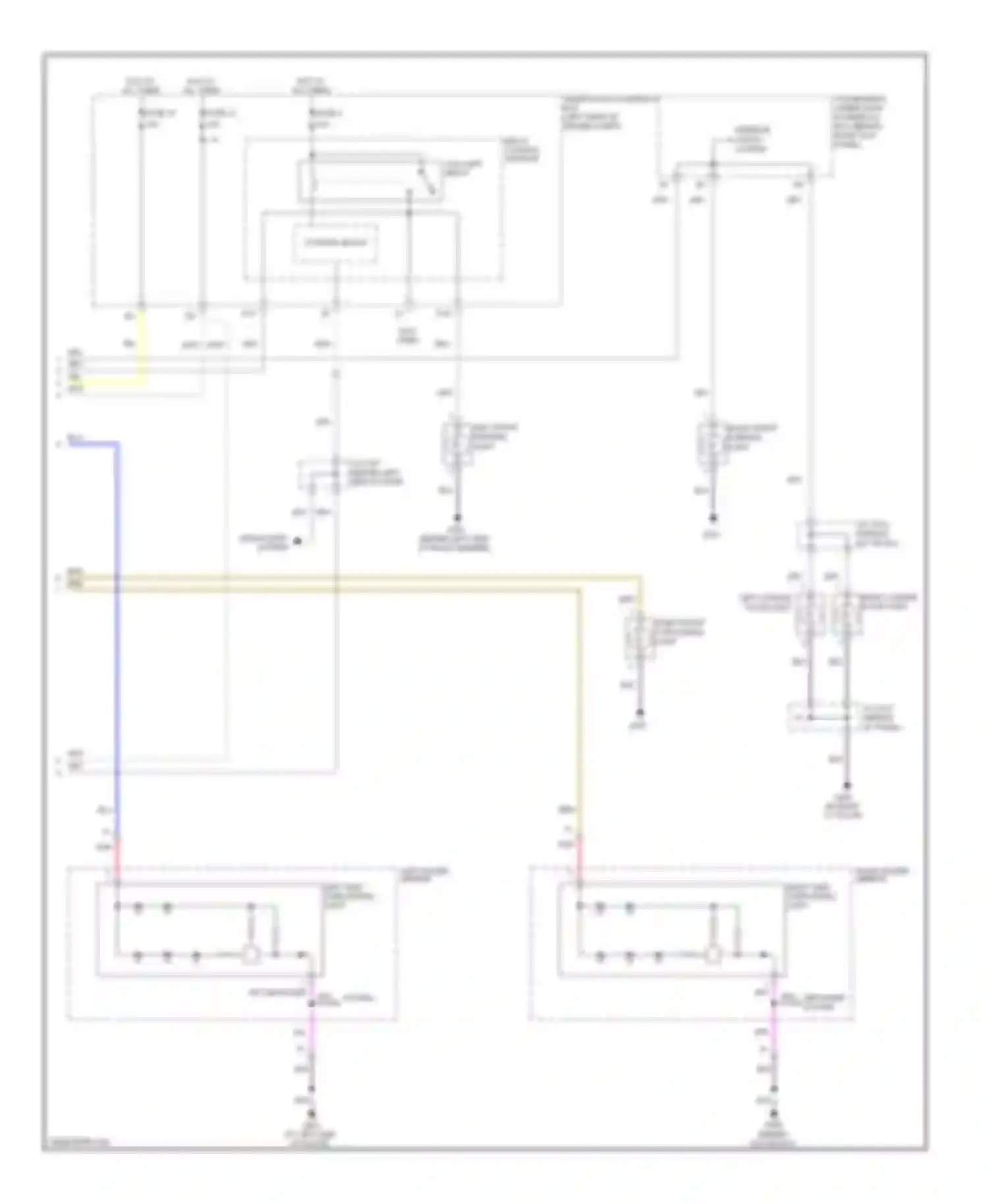 Wiring diagram left side turn signal light for Acura RL II facelift (2008-2012) (1 of 2)