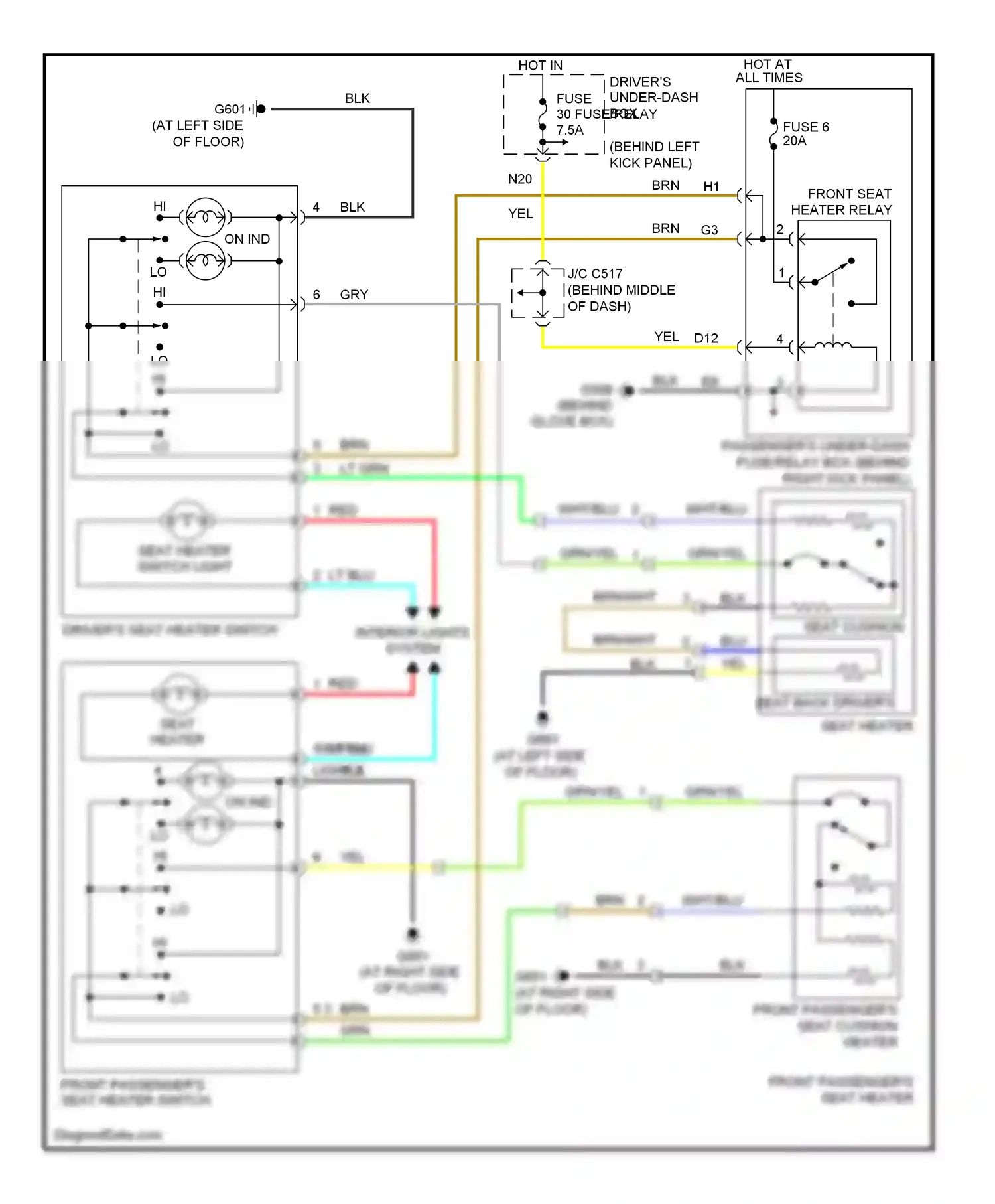 Acura RL II facelift (2008-2012) lt blu wiring diagram  (51 of 81)