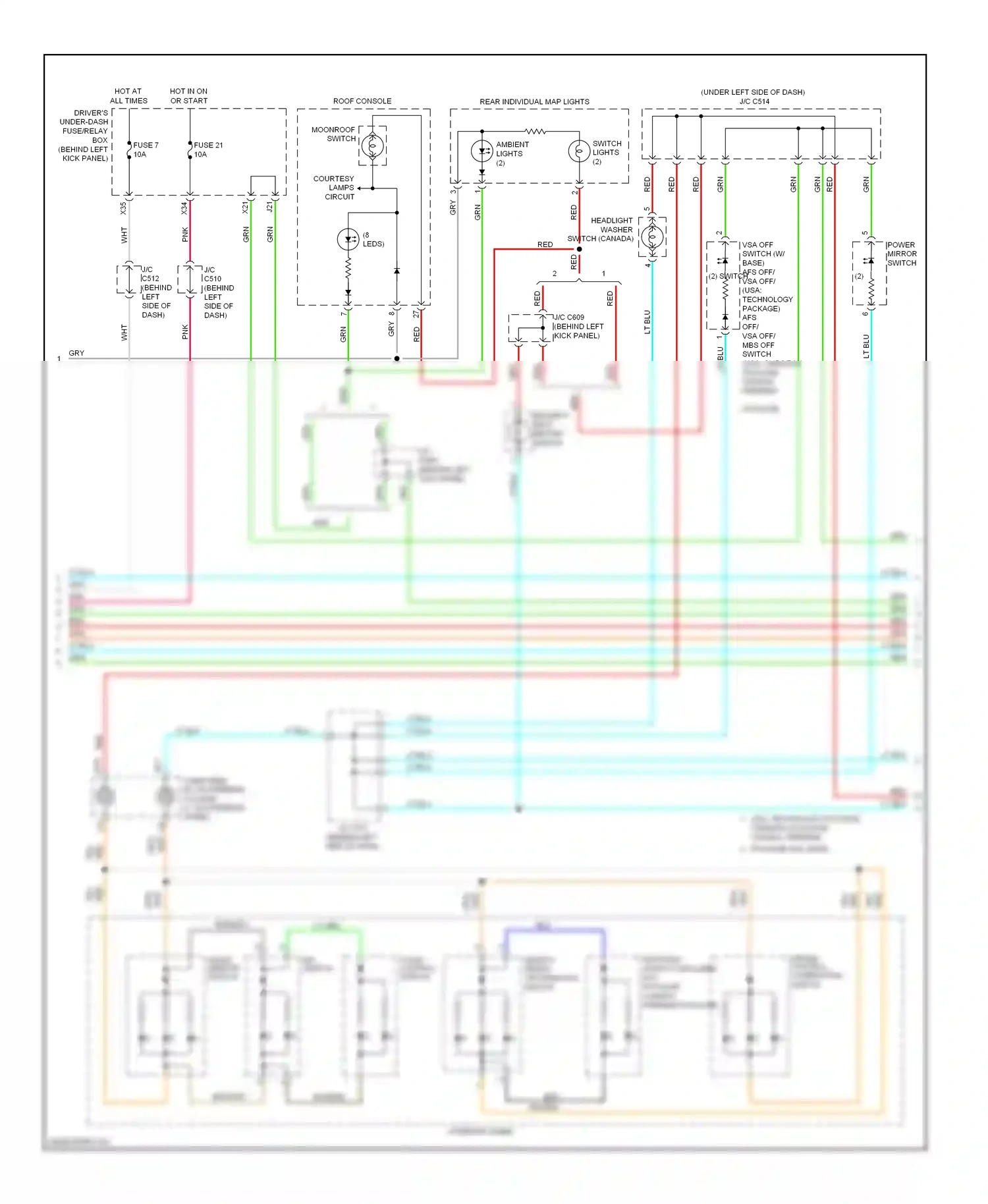 Acura RL II facelift (2008-2012) lt blu wiring diagram  (33 of 81)