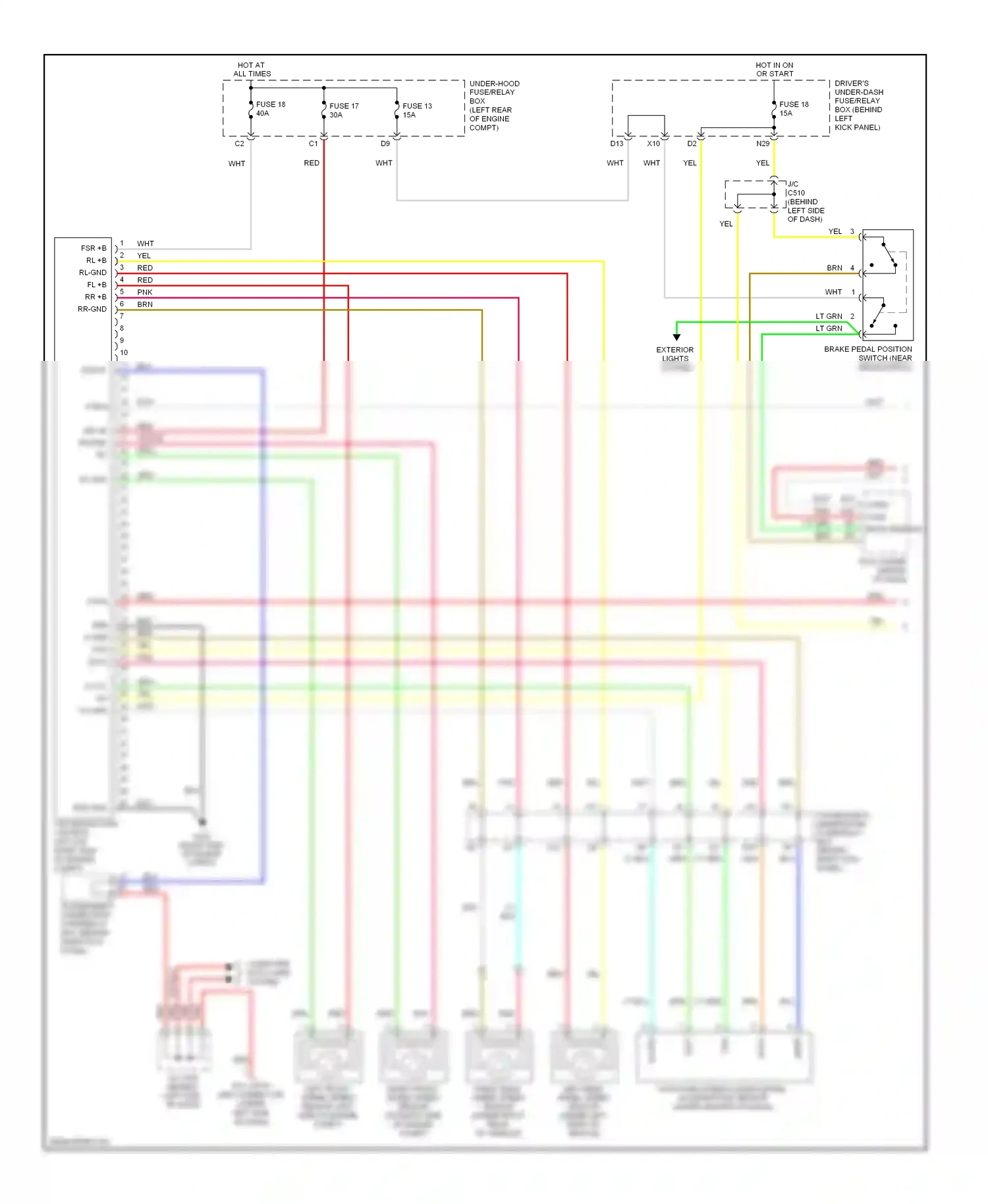 Acura RL II facelift (2008-2012) lt blu wiring diagram  (1 of 81)