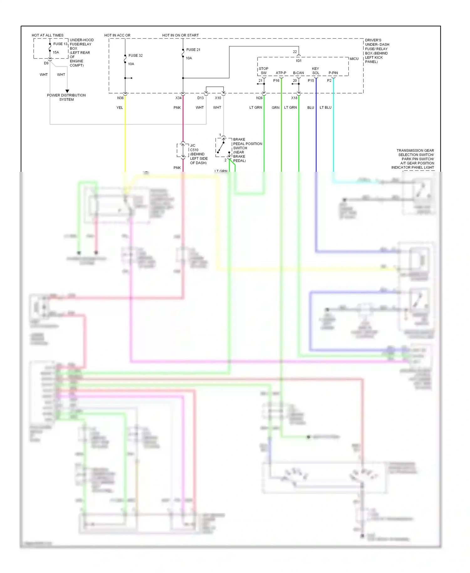 Acura RL II facelift (2008-2012) lt blu wiring diagram  (69 of 81)