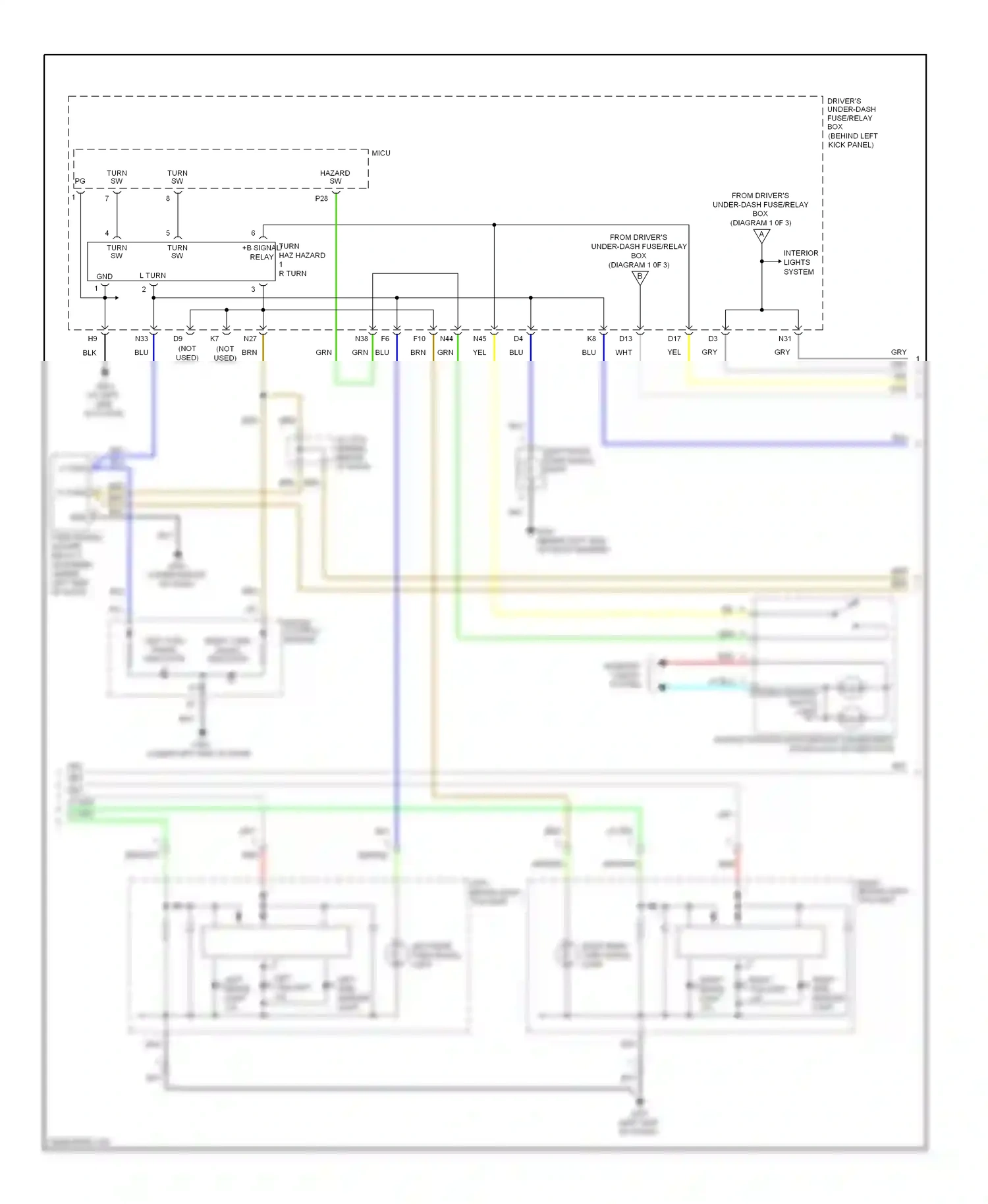 Acura RL II facelift (2008-2012) lt blu wiring diagram  (25 of 81)