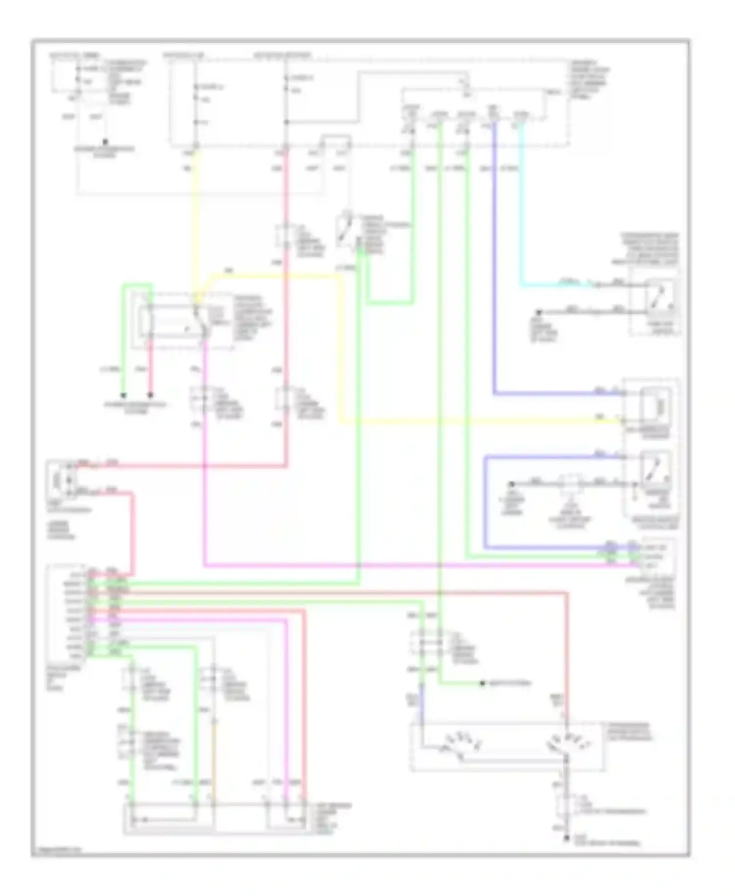 Wiring diagram p-pin for Acura RL II facelift (2008-2012) (2 of 3)