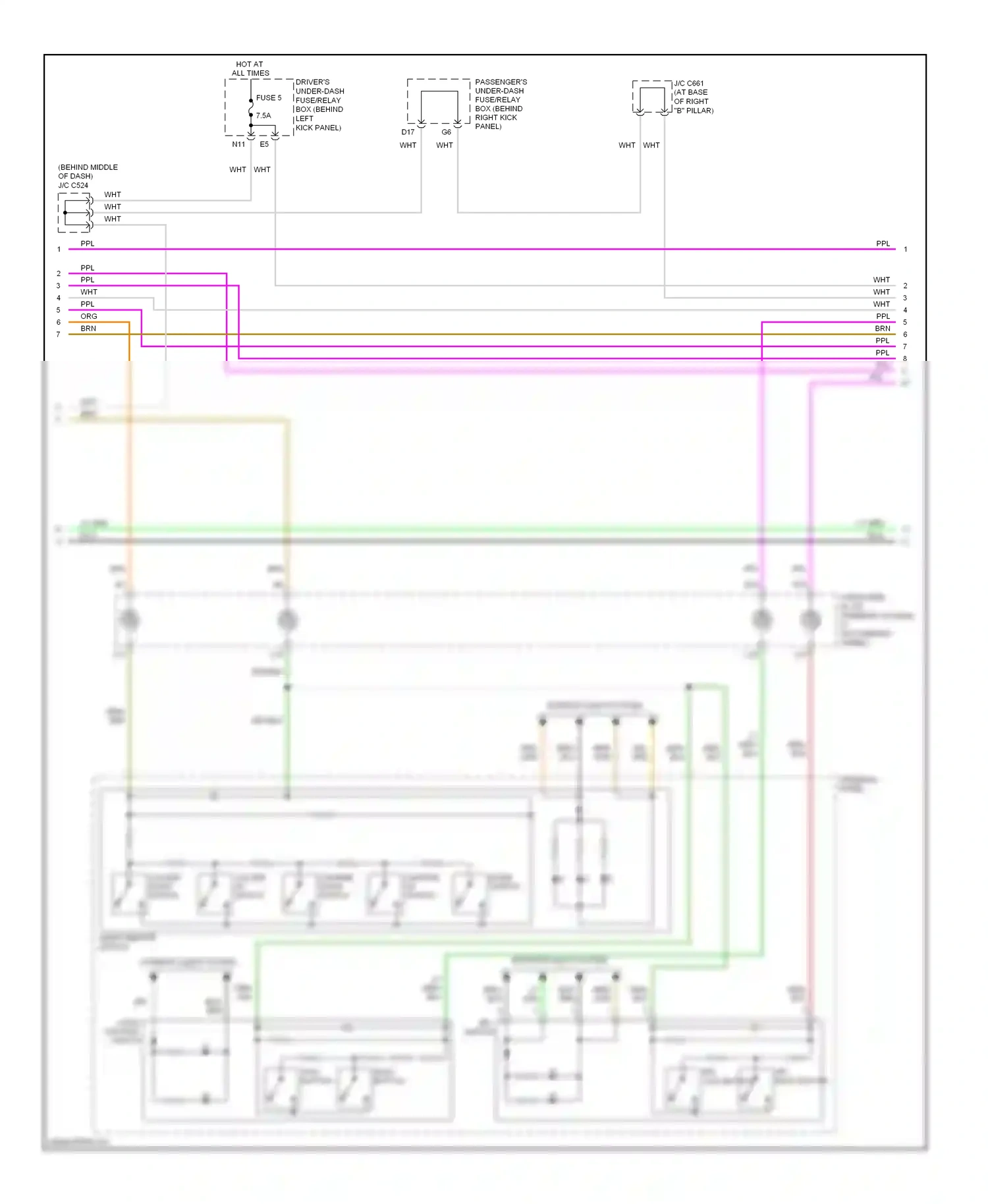 Acura RL II facelift (2008-2012) ppl ppl wiring diagram  (5 of 15)
