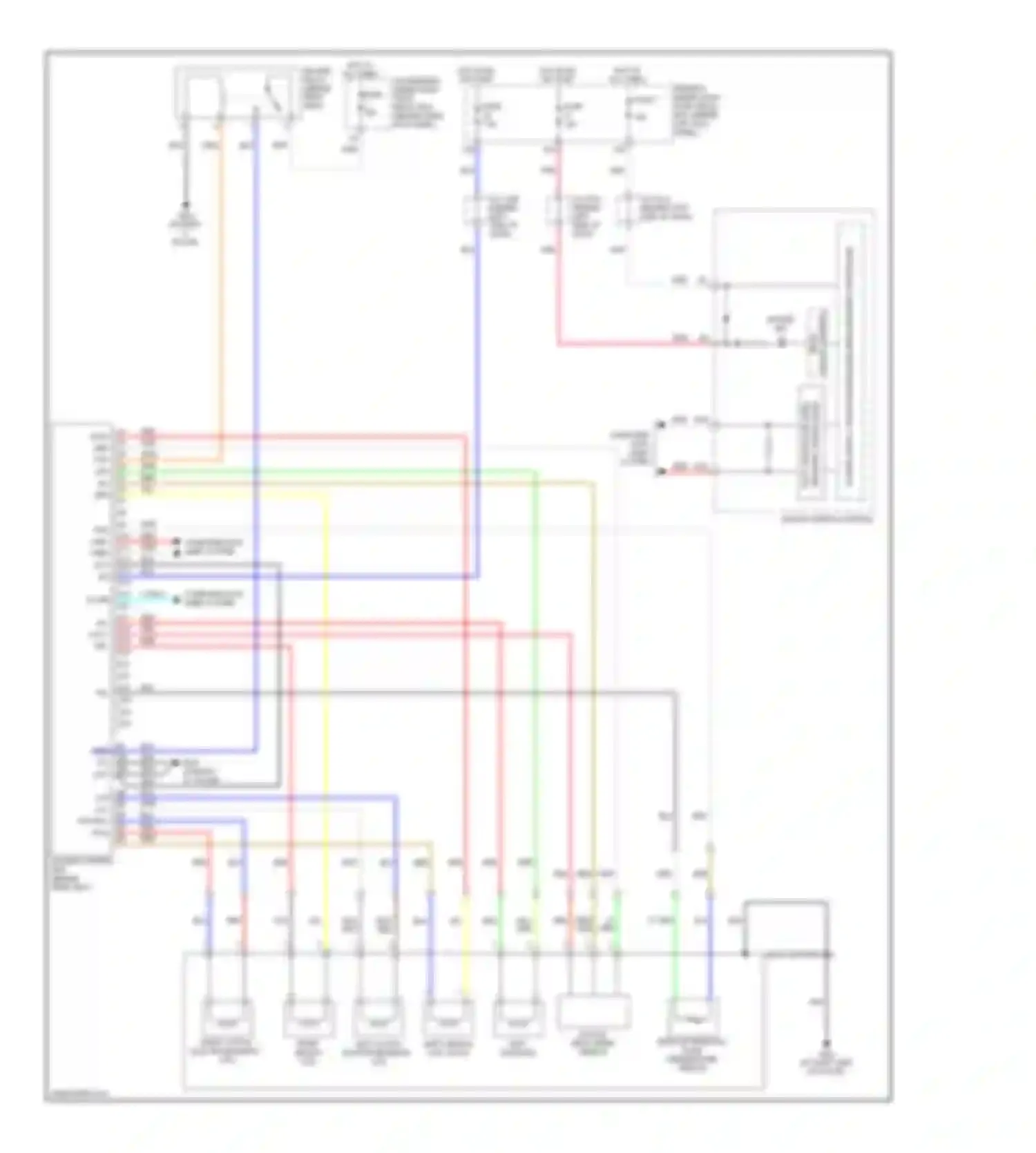 Wiring diagram right search coil for Acura RL II facelift (2008-2012) (1 of 1)