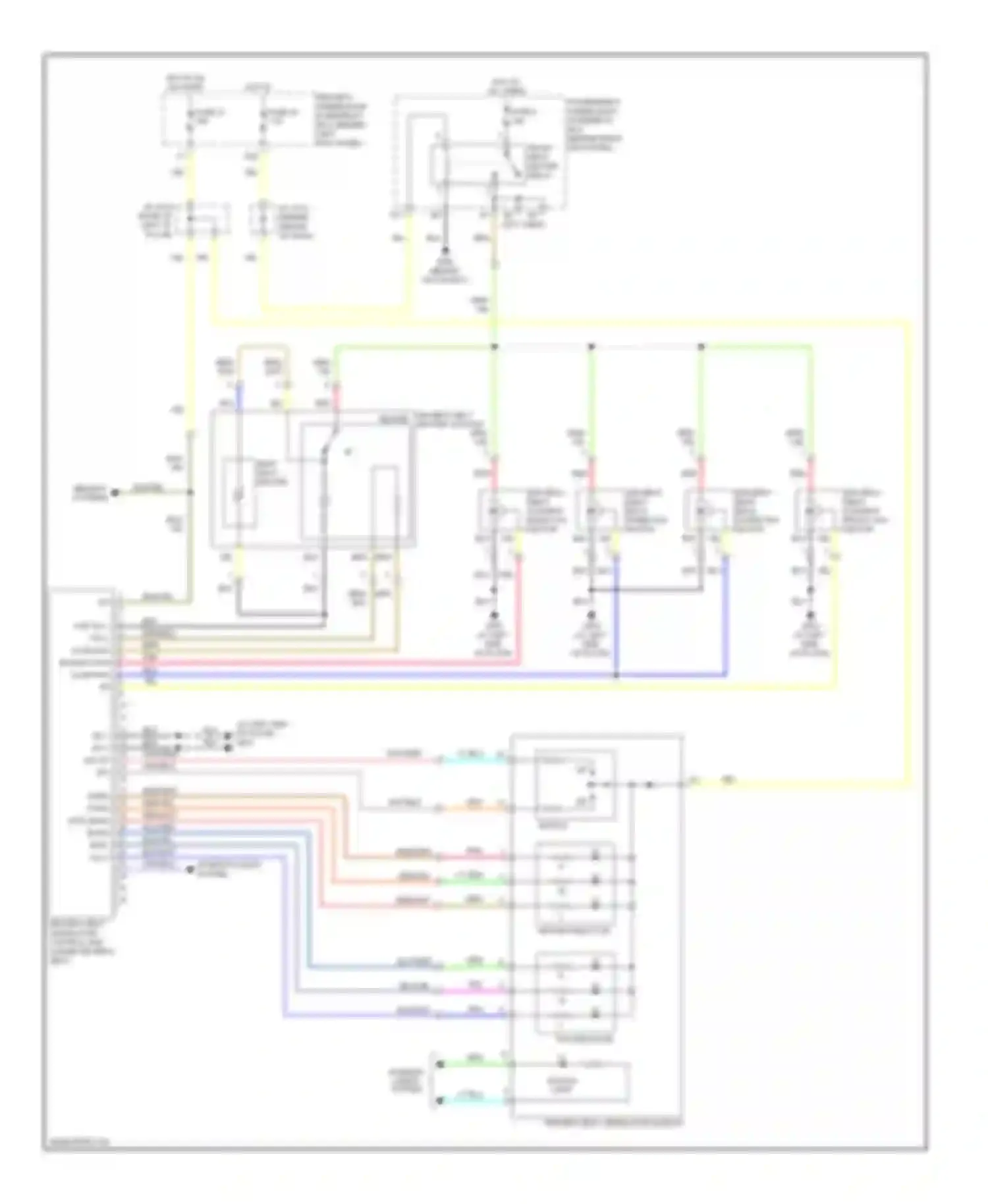 Wiring diagram sg 1 pg 1 sw up sw dn for Acura RL II facelift (2008-2012) (1 of 2)