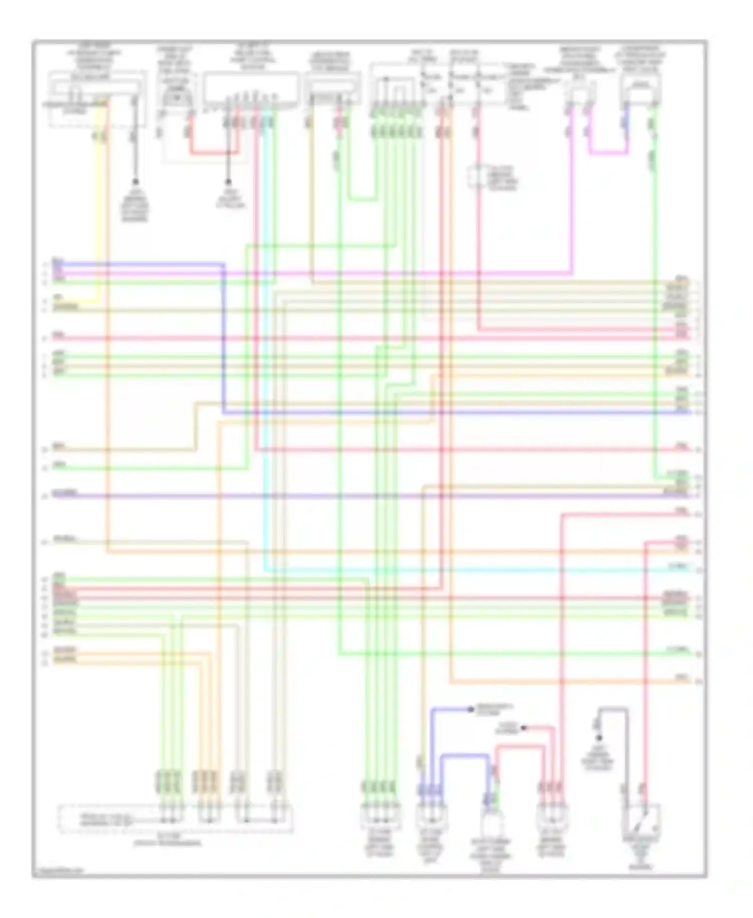 Wiring diagram top of transmission) for Acura RL II facelift (2008-2012) (19 of 25)