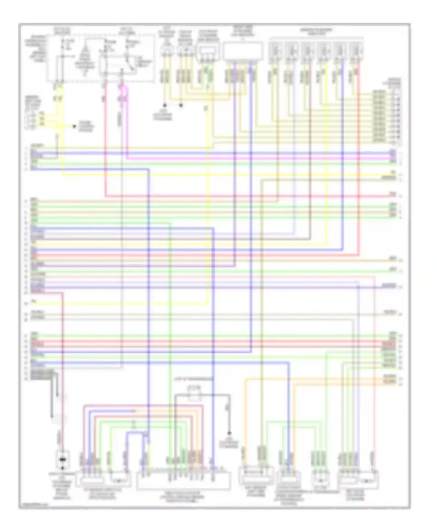 Wiring diagram top of transmission) for Acura RL II facelift (2008-2012) (10 of 25)