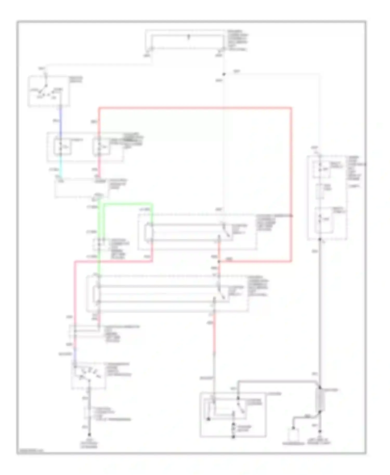 Wiring diagram transmission range switch (on transaxle for Acura RL II facelift (2008-2012) (14 of 14)