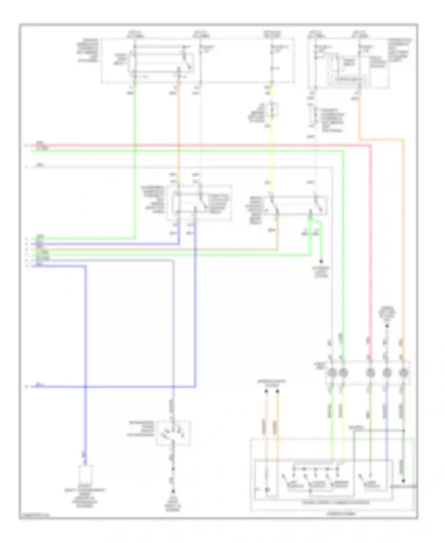 RL Acura II (2004-2008): Cruise control circuit, without technology package (2 of 2)
