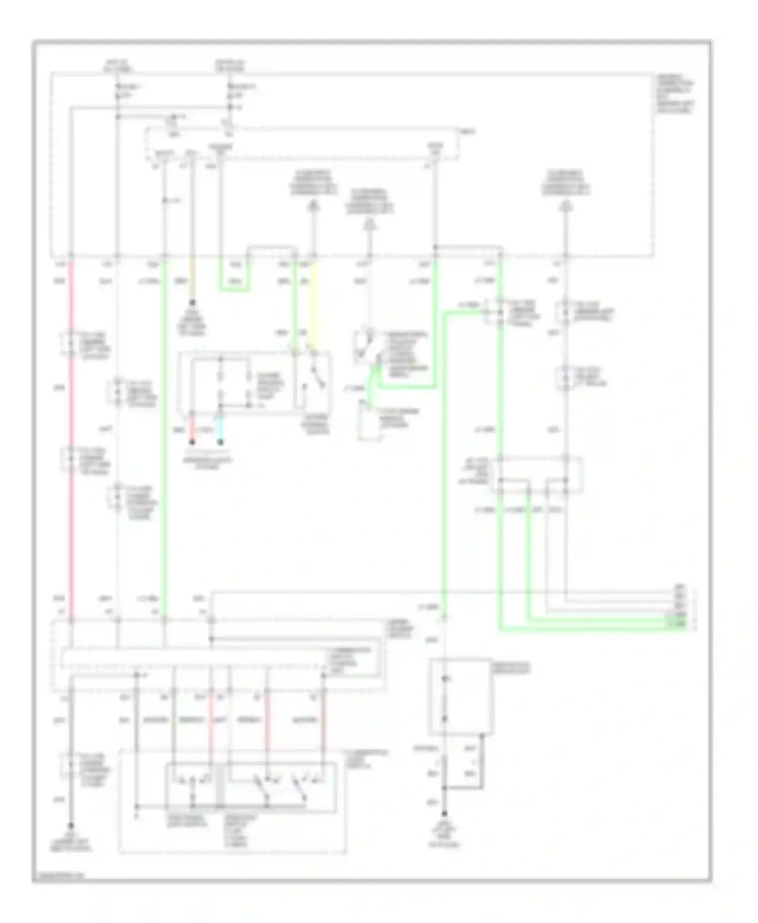RL Acura II (2004-2008): Exterior lamps circuit, without technology package (1 of 3)