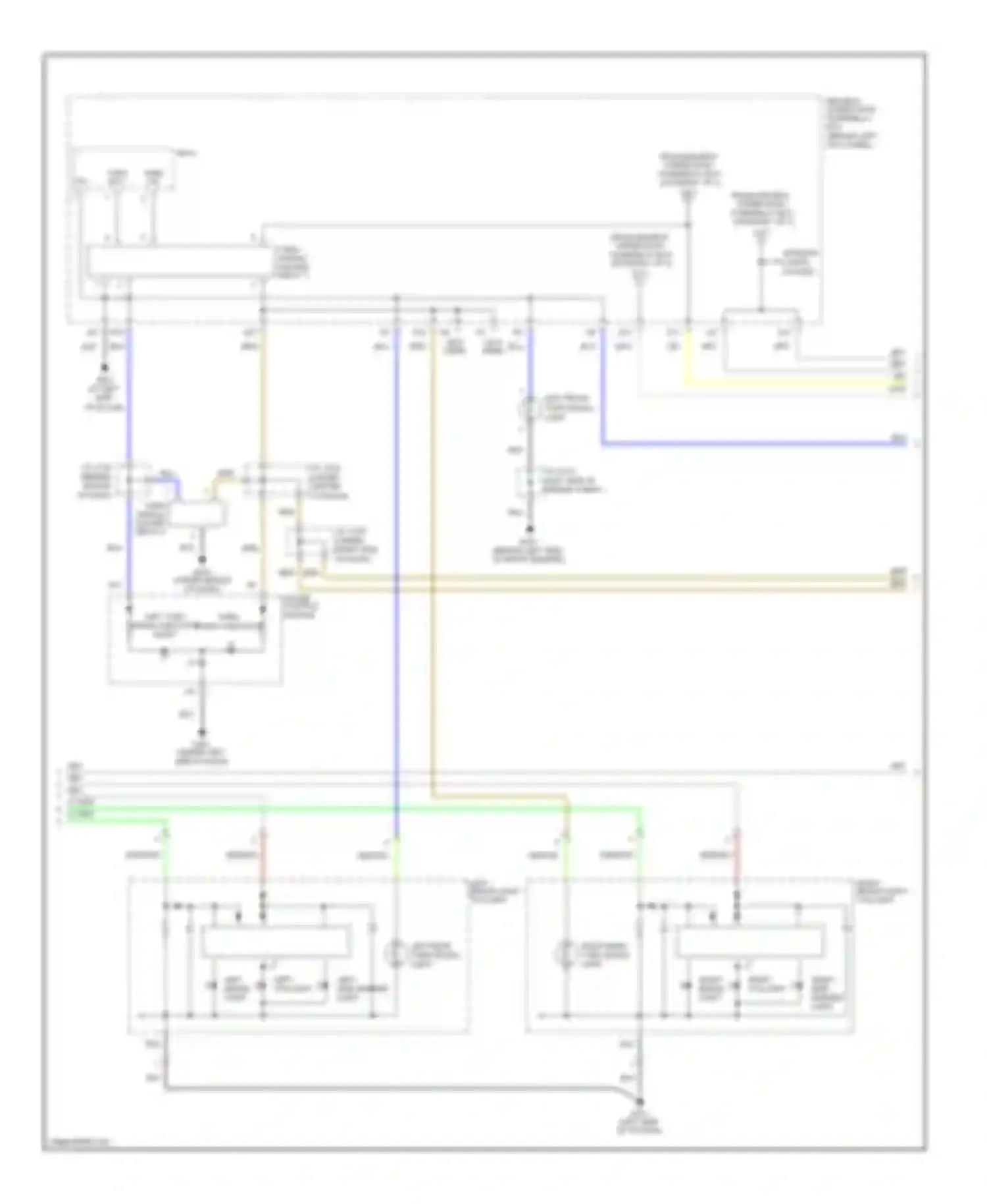 RL Acura II (2004-2008): Exterior lamps circuit, without technology package (2 of 3)