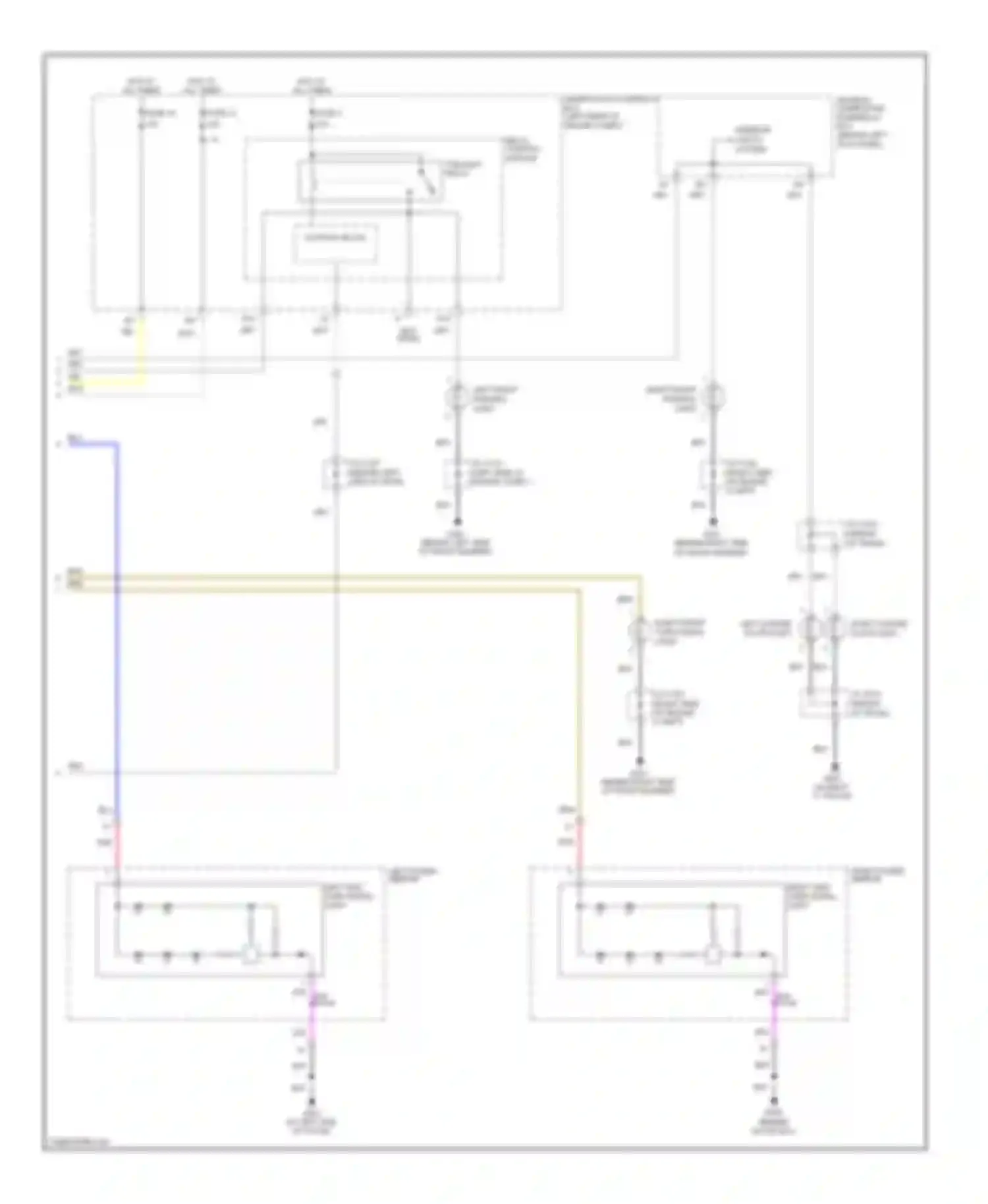 RL Acura II (2004-2008): Exterior lamps circuit, without technology package (3 of 3)