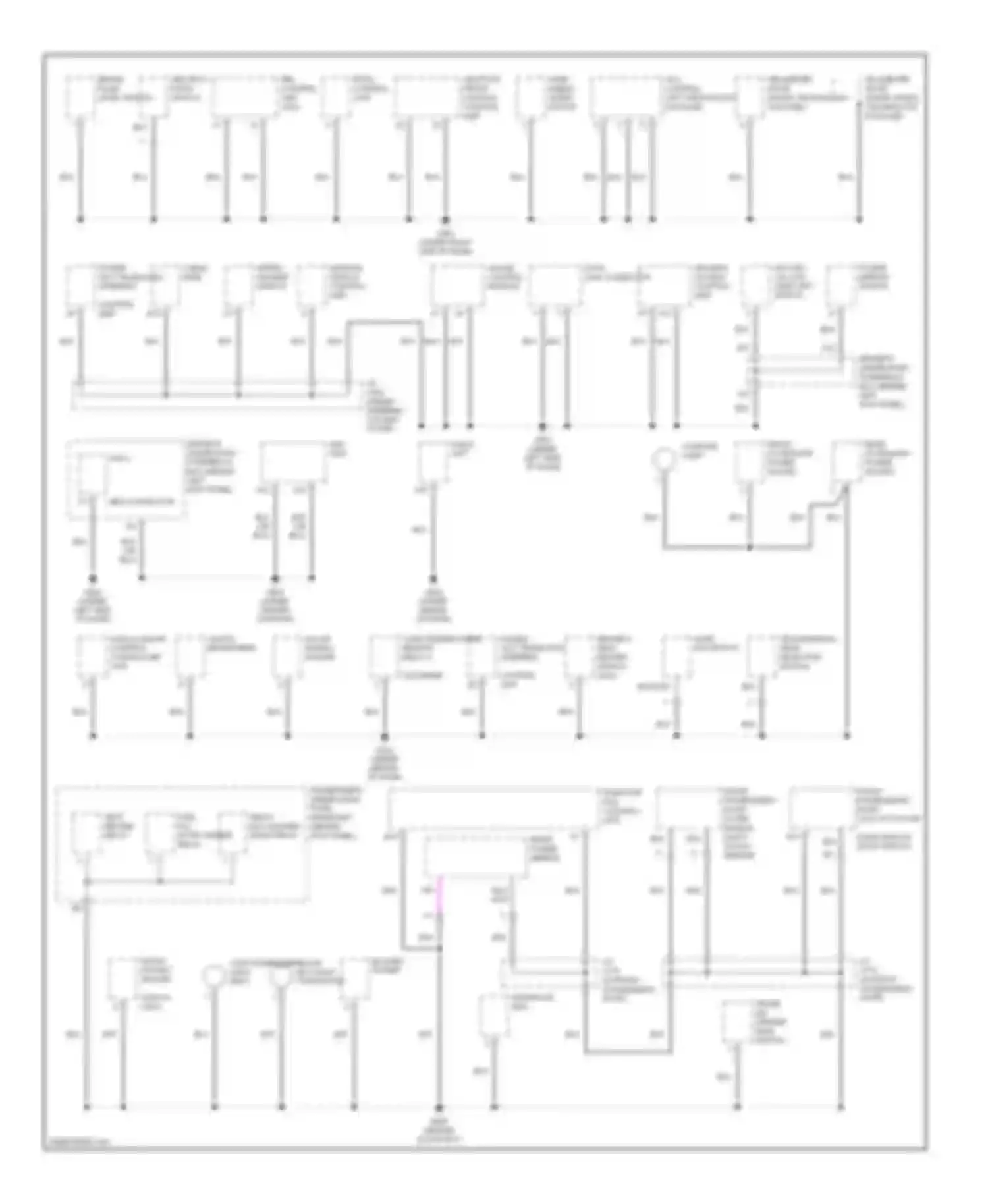 RL Acura II (2004-2008): Ground distribution circuit (2 of 4)