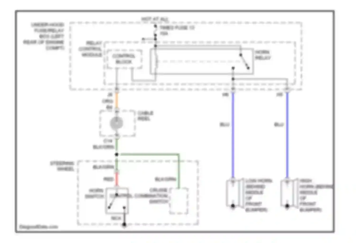 RL Acura II (2004-2008): Horn circuit