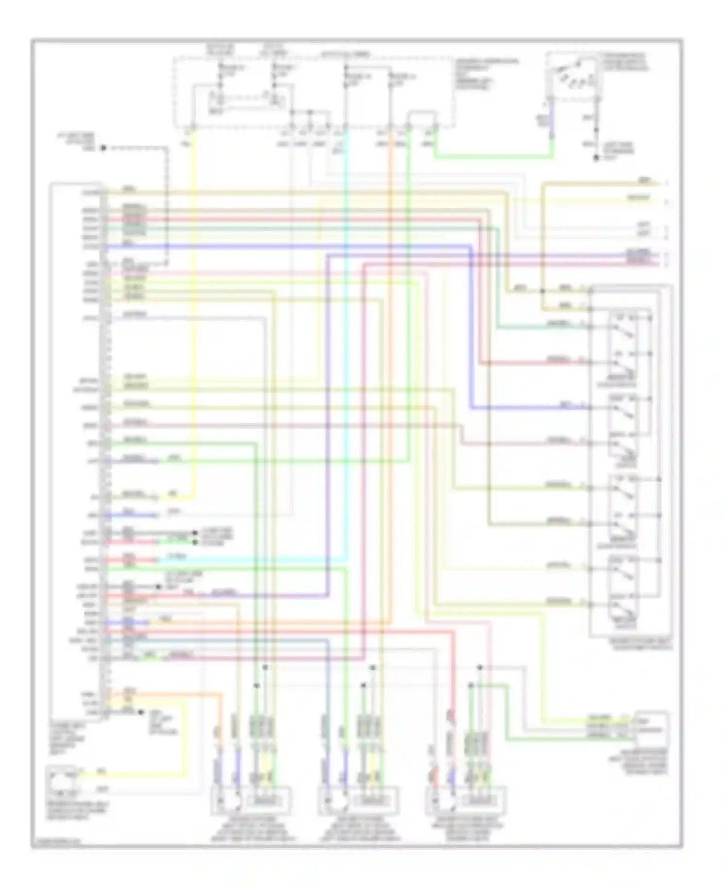 RL Acura II (2004-2008): Memory systems circuit (1 of 4)
