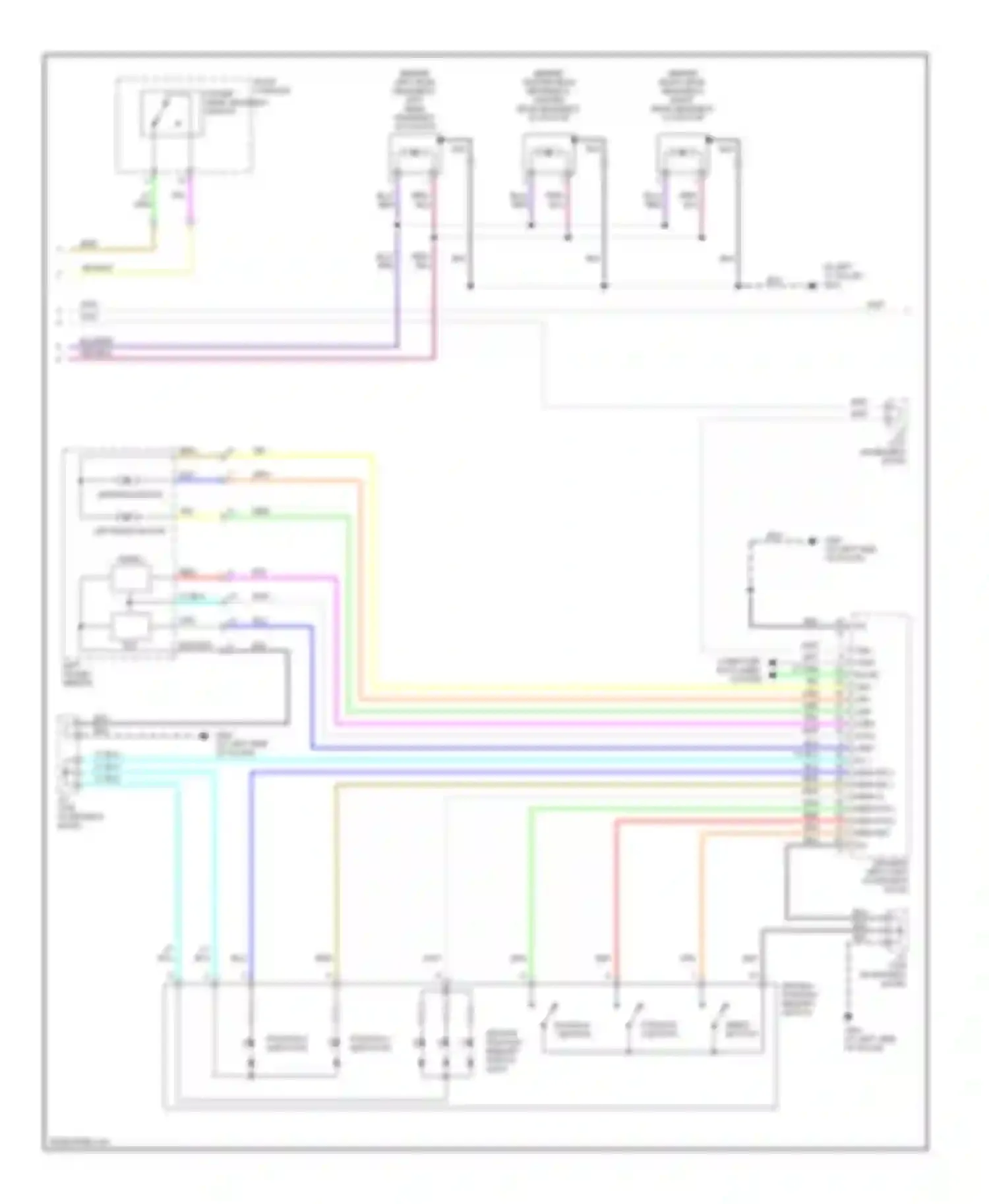 RL Acura II (2004-2008): Memory systems circuit (2 of 4)