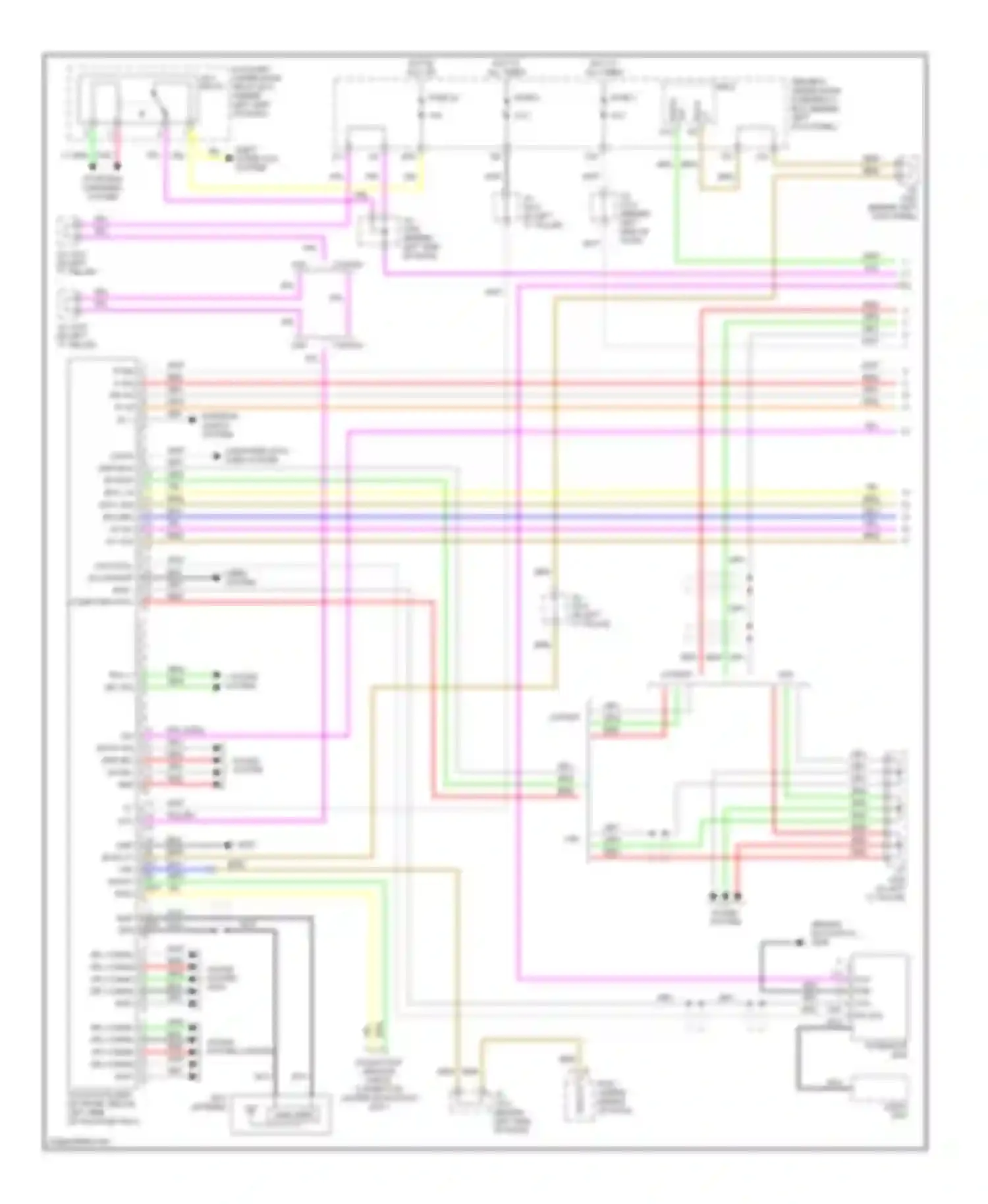 RL Acura II (2004-2008): Navigation circuit (1 of 2)