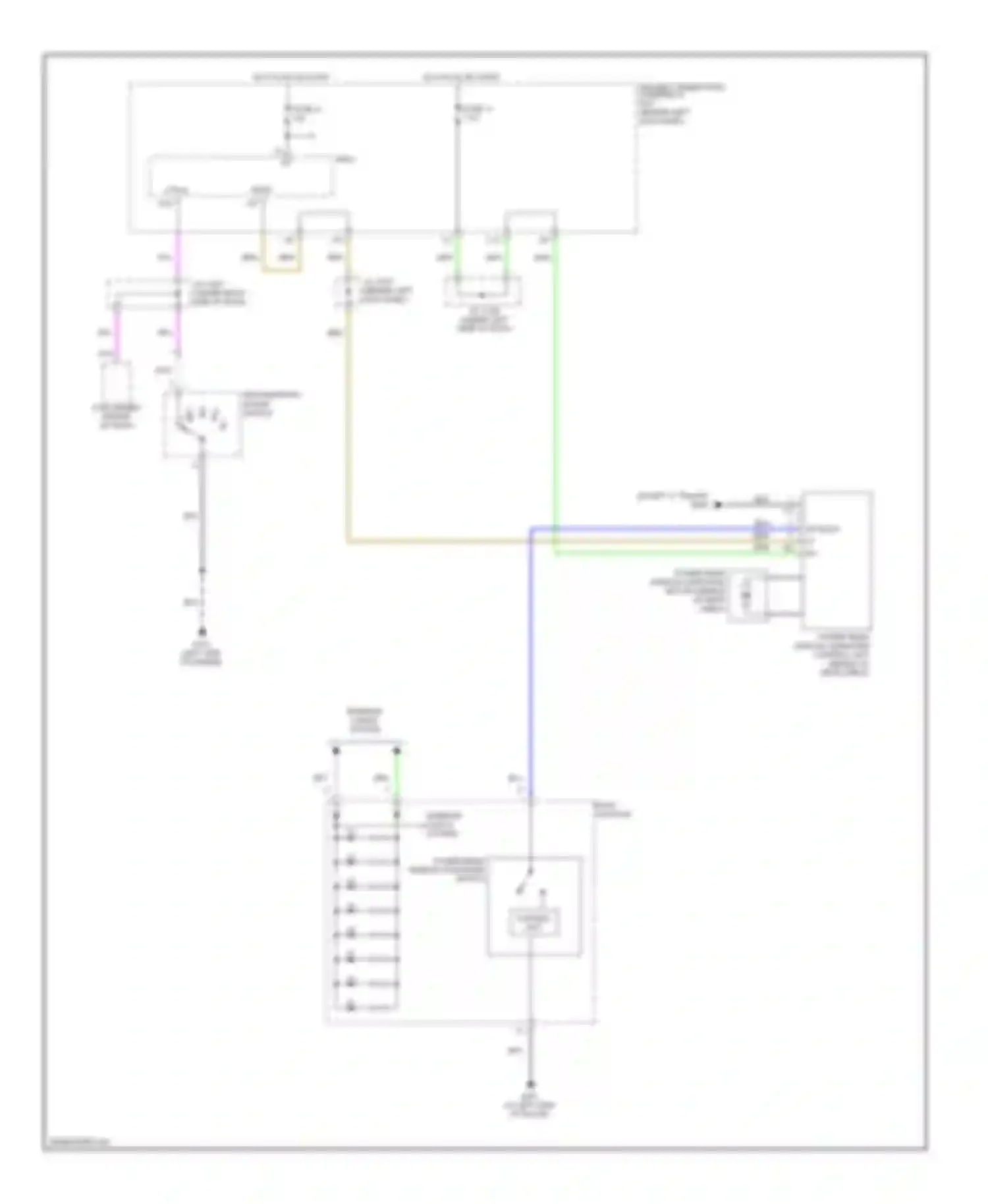 RL Acura II (2004-2008): Rear window sun shade circuit