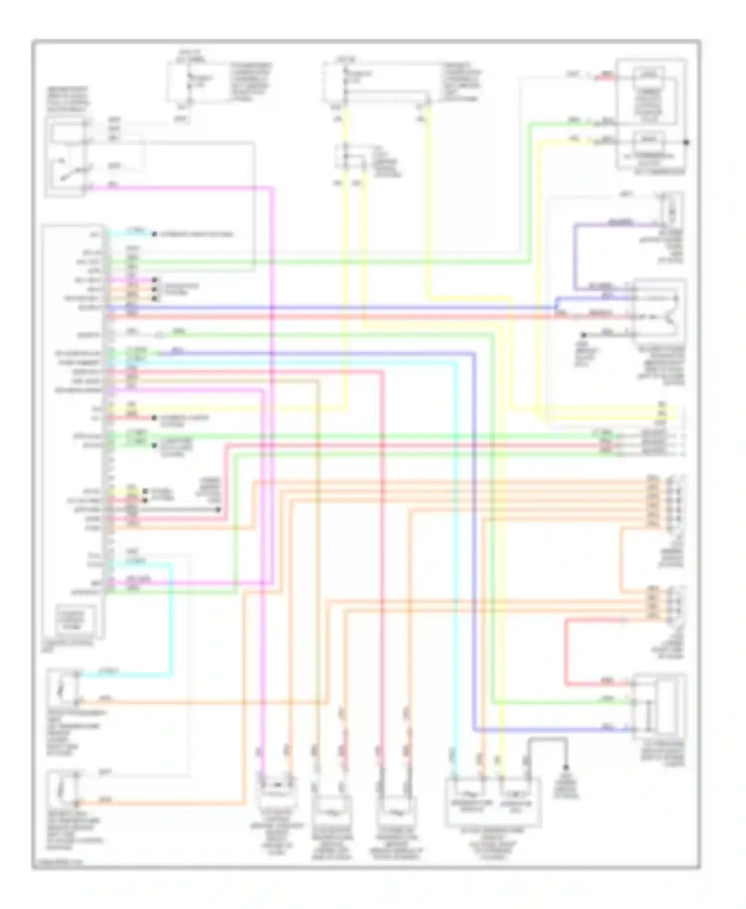 Wiring diagram aspirator fan for Acura RL II (2004-2008) (1 of 1)
