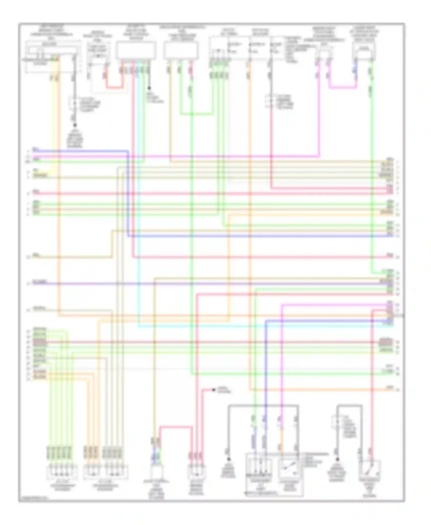 Wiring diagram audio system for Acura RL II (2004-2008) (1 of 1)