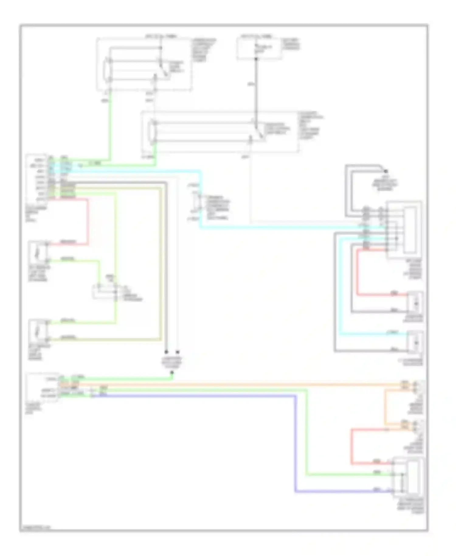 Wiring diagram climate control unit for Acura RL II (2004-2008) (2 of 8)